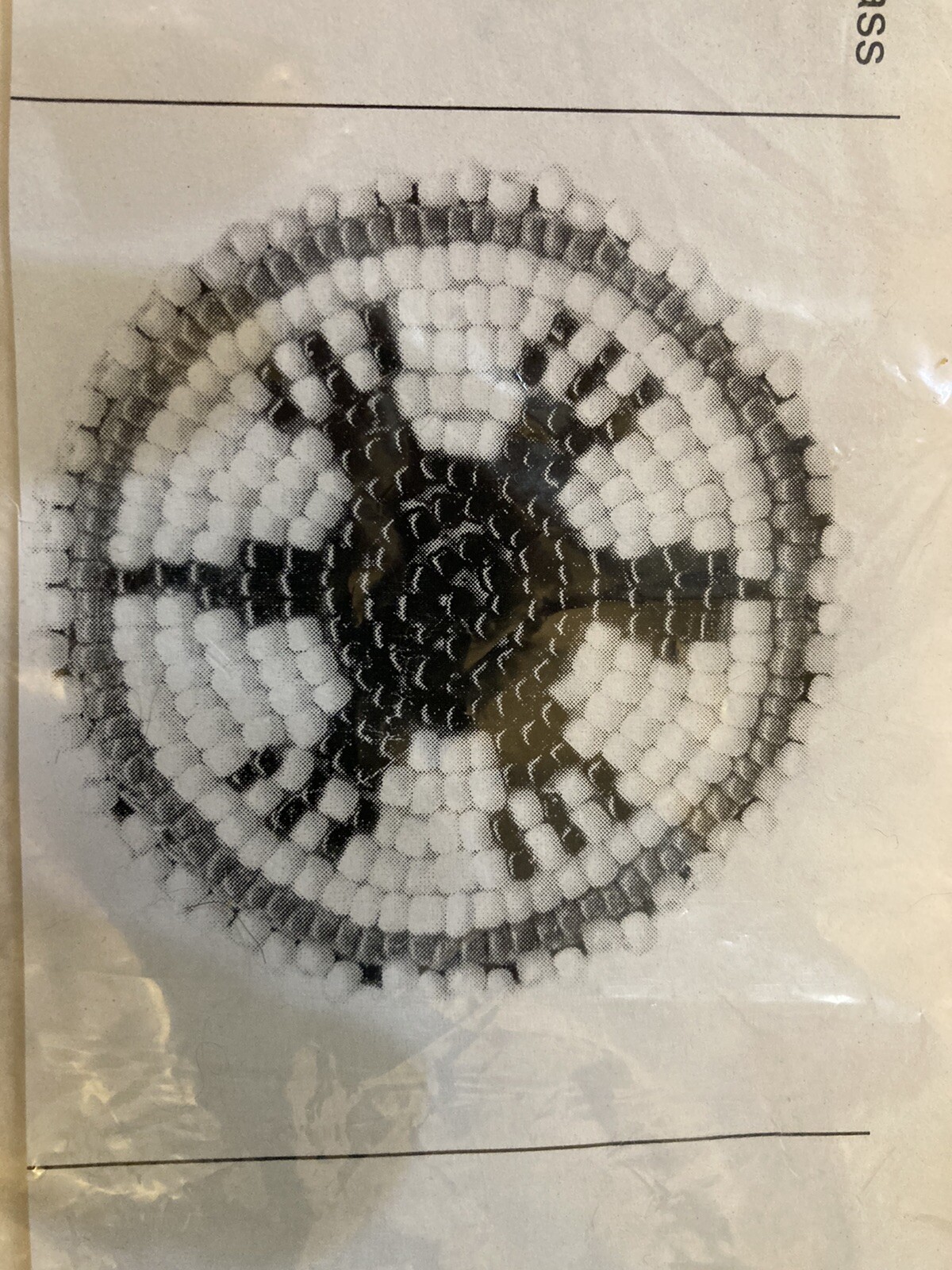Missouri River Brand Beaded Rosette Template kit started