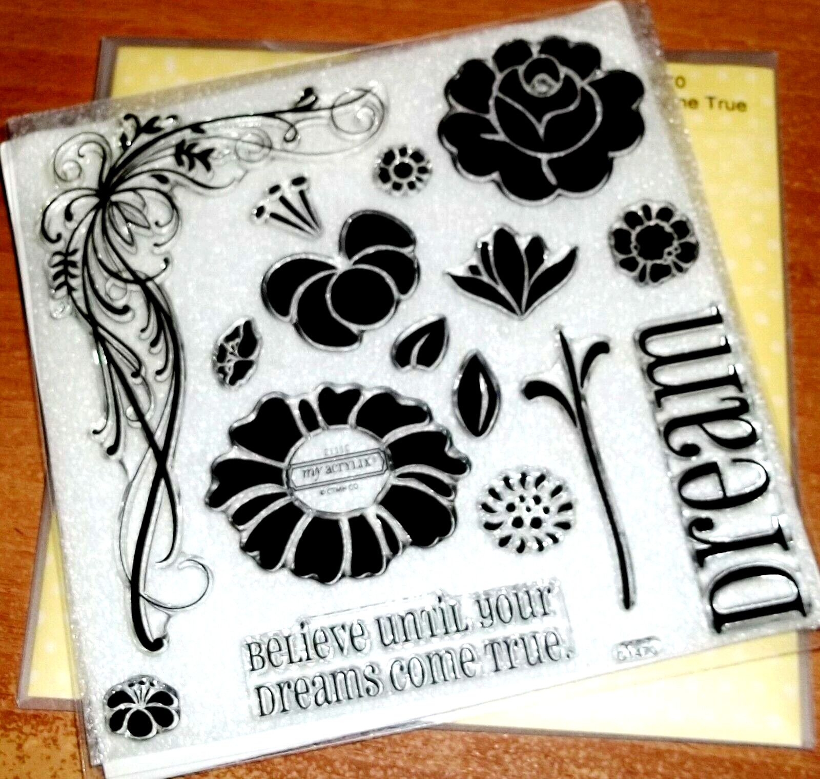 CTMH D1470 DREAMS COME TRUE ~ FLOWERS, Believe until your dreams come true