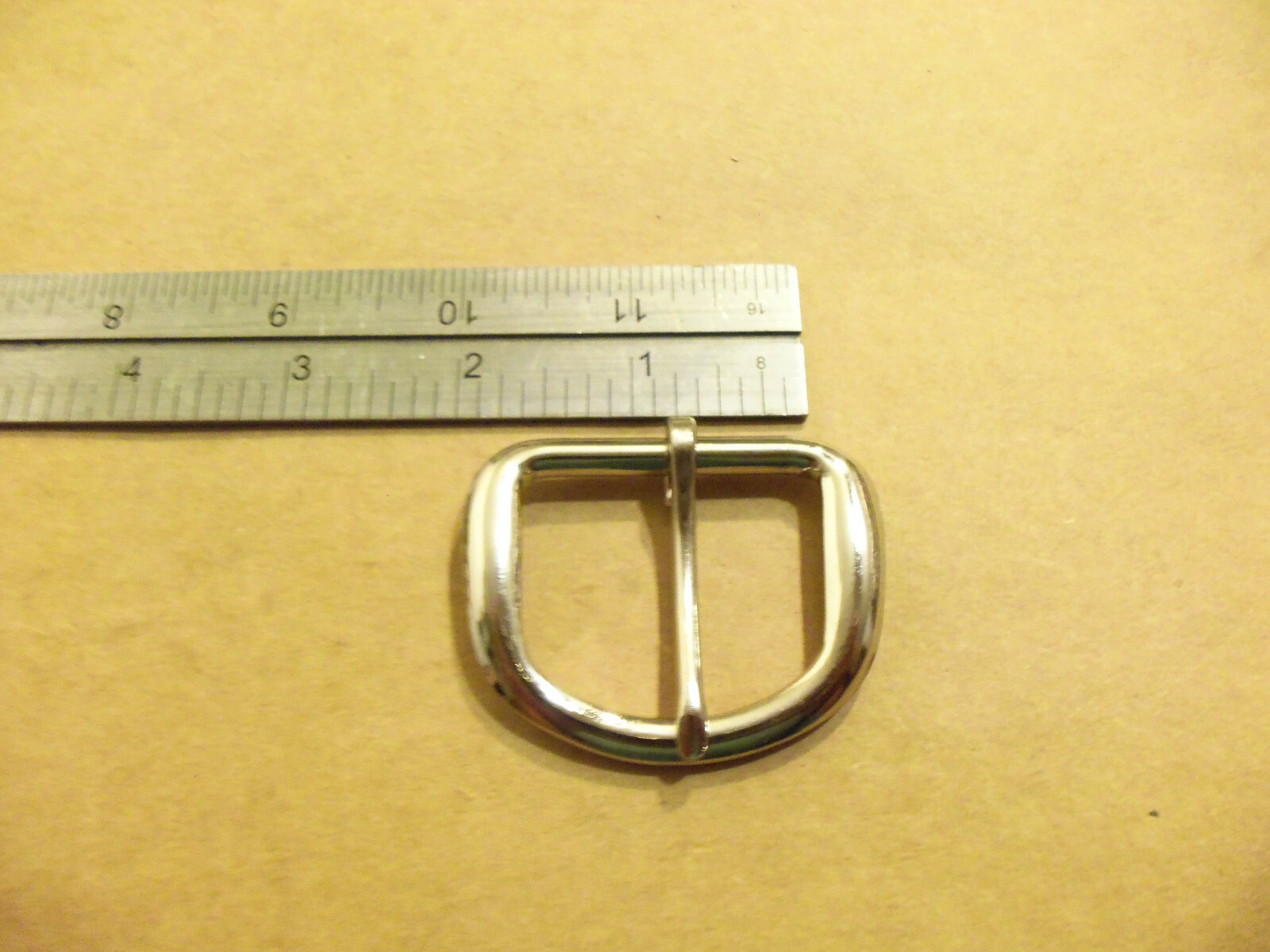 1 1/2″ Silver Steel End Bar (Heel) Buckle (10 Pack)
