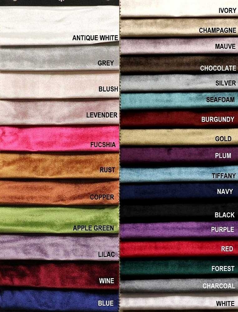 Shiny Soft Velveteen Fabric, 72 Inch. in Width, for Drapery, Pillows, Slipcovers