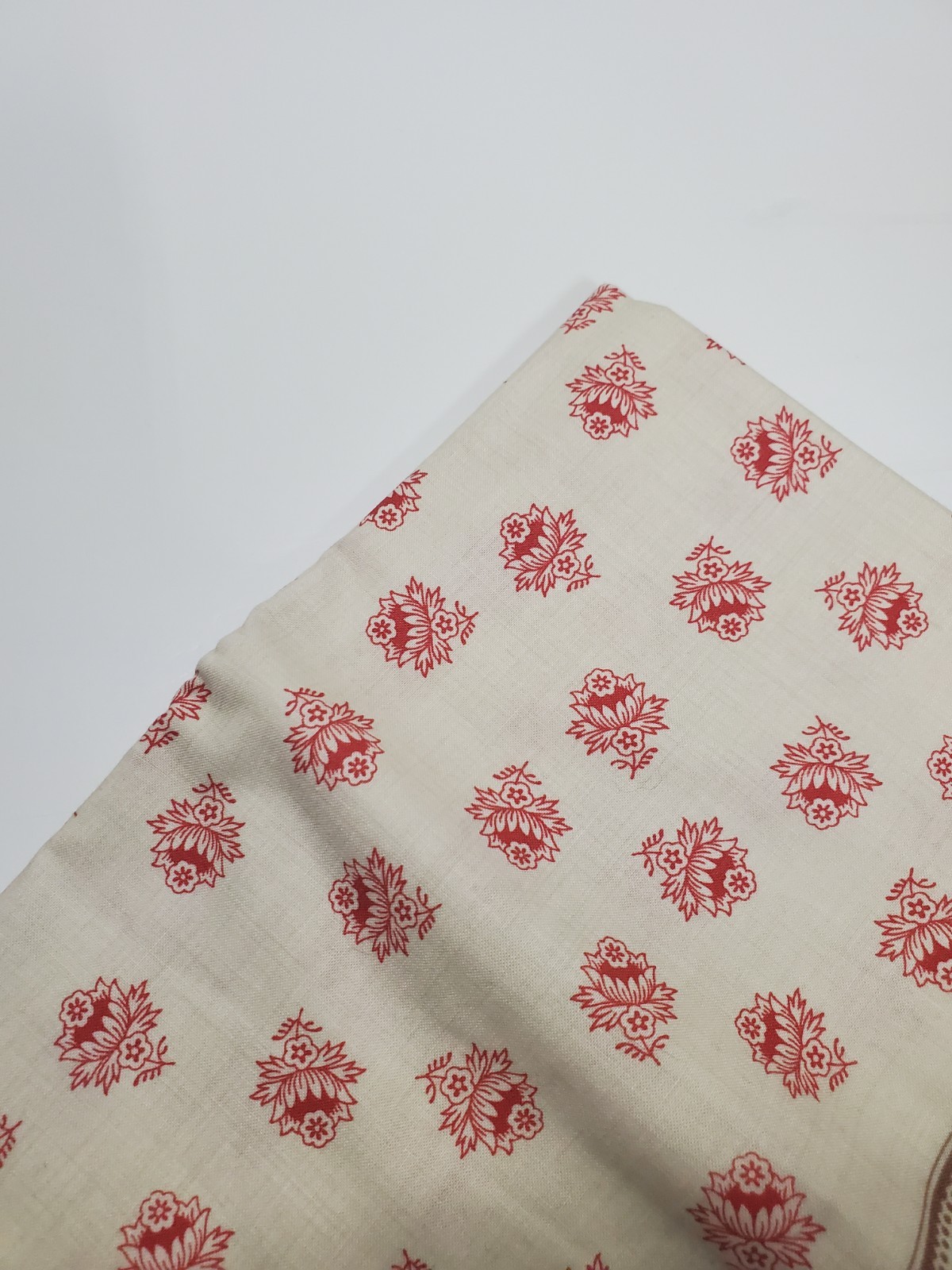 French General Rouenneries Floral Moda Red Reproduction Quilt FAT OOP QUARTER