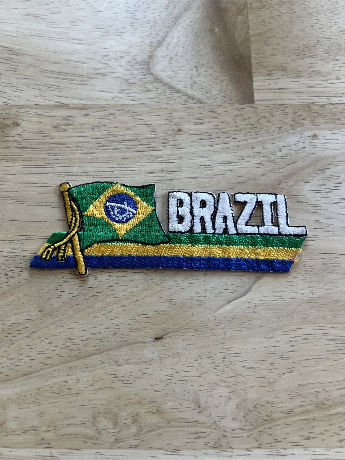 Brazil Brasil Brasileiro Brazilian National Country Flag Banner Bandeira Patch