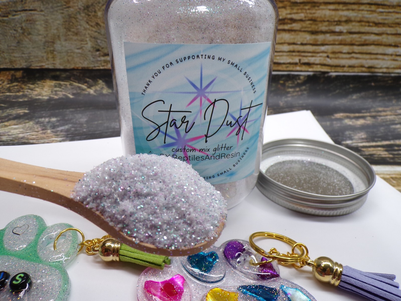 Star dust fine & ultra fine Glitter Mix (2oz) by ReptilesAndResin