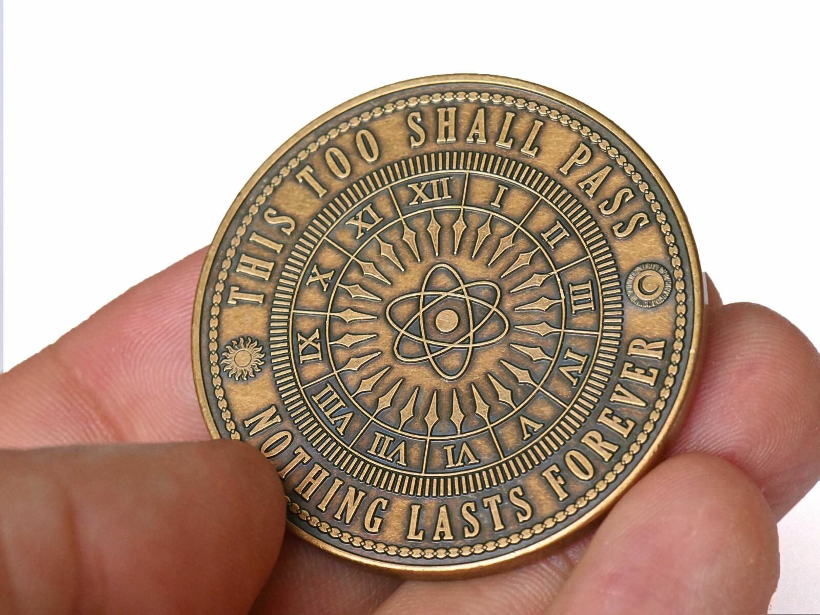 This Too Shall Pass Quote Coin | Motivational Encouragement Gift Medallion