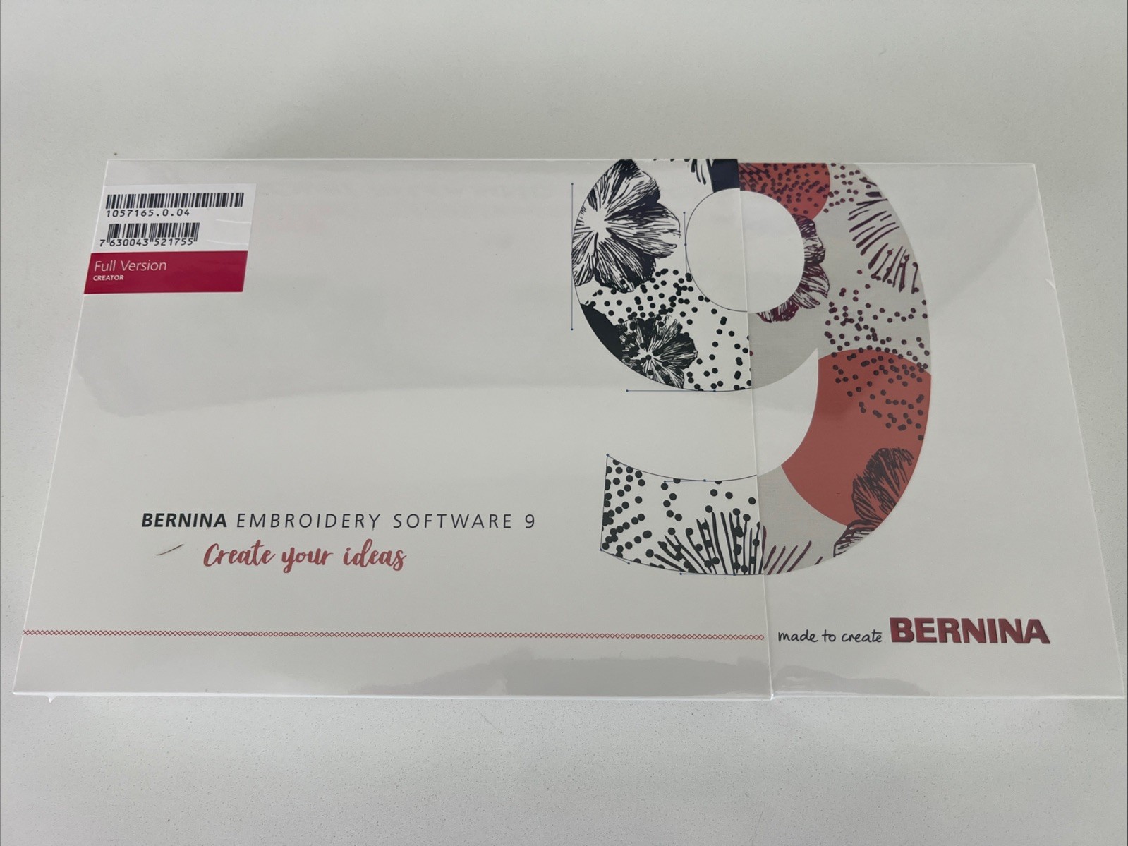 Bernina Embroidery Software Version 9 Creator – Unopened