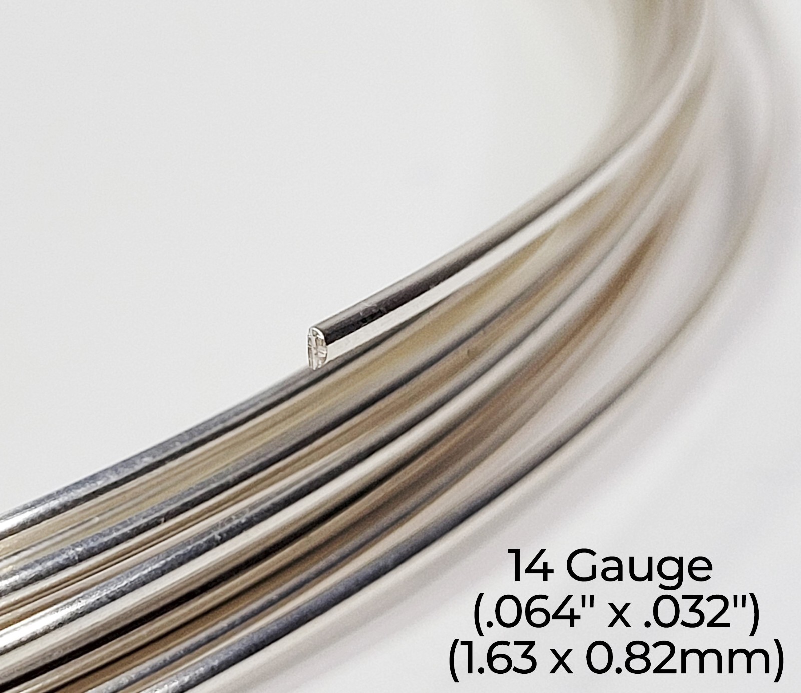 925 Sterling Silver Wire | Half Round | Half Hard | 10-24 Gauge | 1-10 ft | USA
