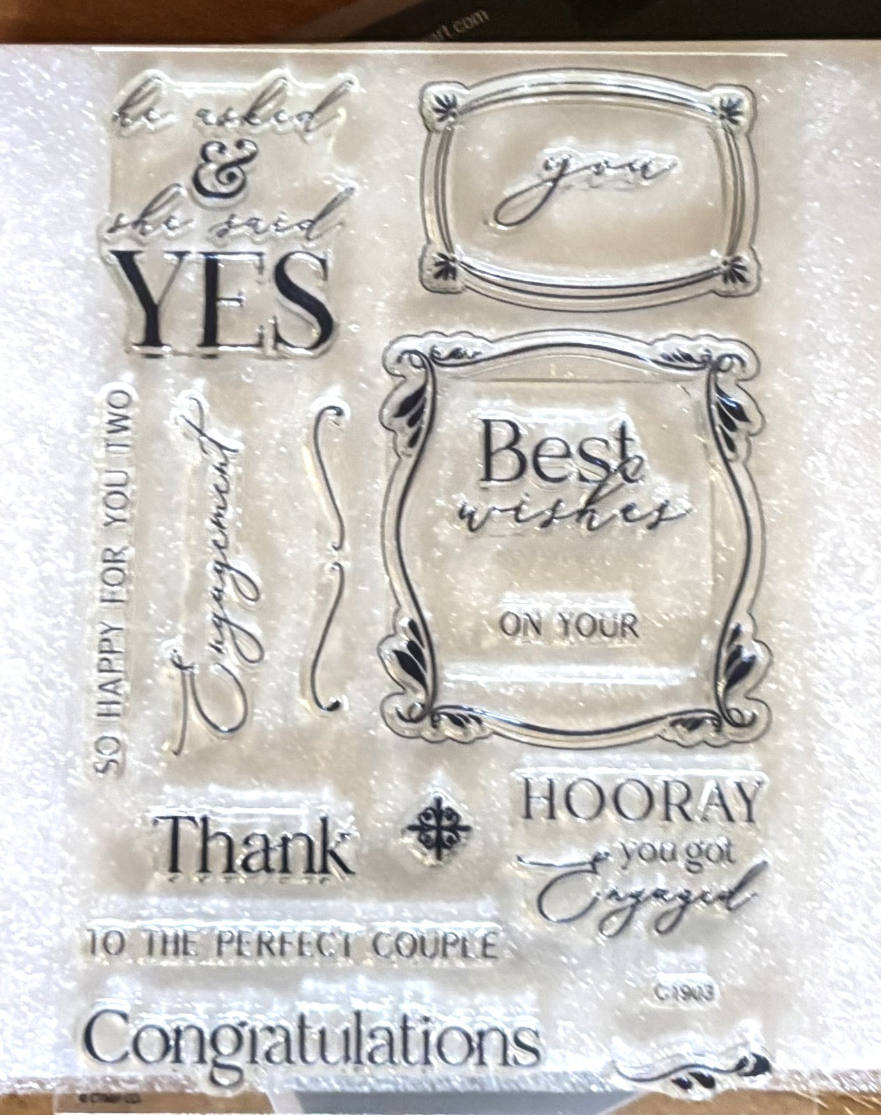 CTMH Z3994 THIN CUTS & C1903 LOVE STORY ~ he asked & she said YES, Engagement