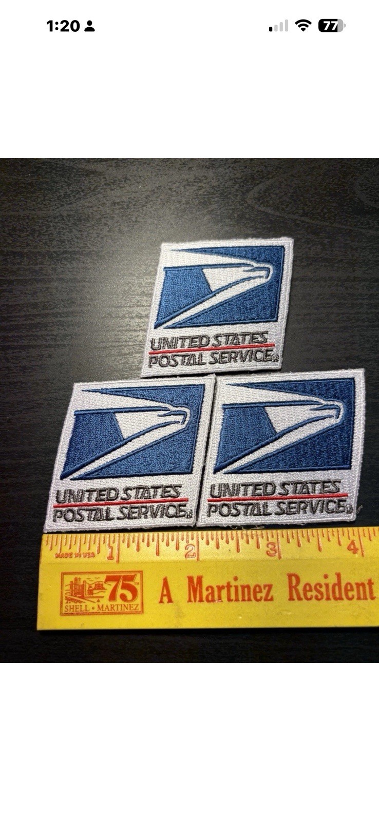 VINTAGE USPS UNITED STATES POSTAL SERVICE ADVERTISING 3 CLOTH PATCH