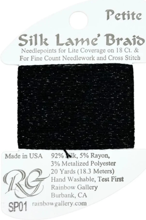 Rainbow Gallery Silk Lame Braid Thread Needlepoint Cross Stitch All Sizes