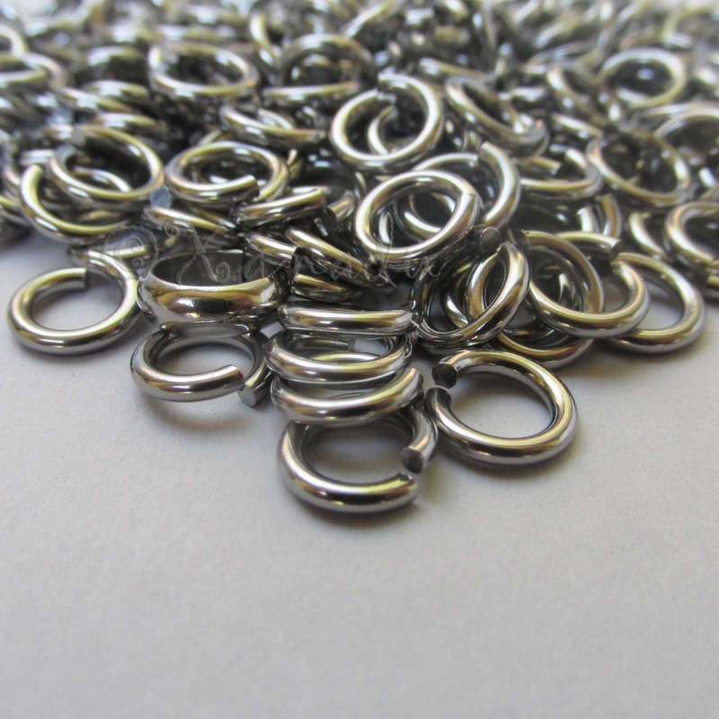 Jump Rings 7mm – 50/100/200 Stainless Steel 16 Gauge Open Jump Rings F8879