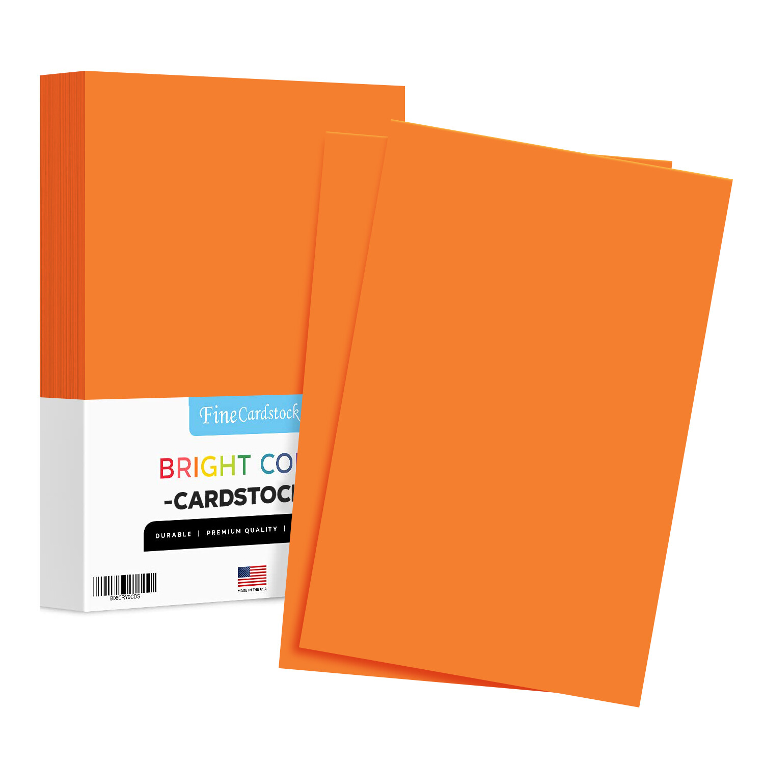 11 x 17″ Orange Bright Color Cardstock Paper, 65lb Cover, 250 Sheets