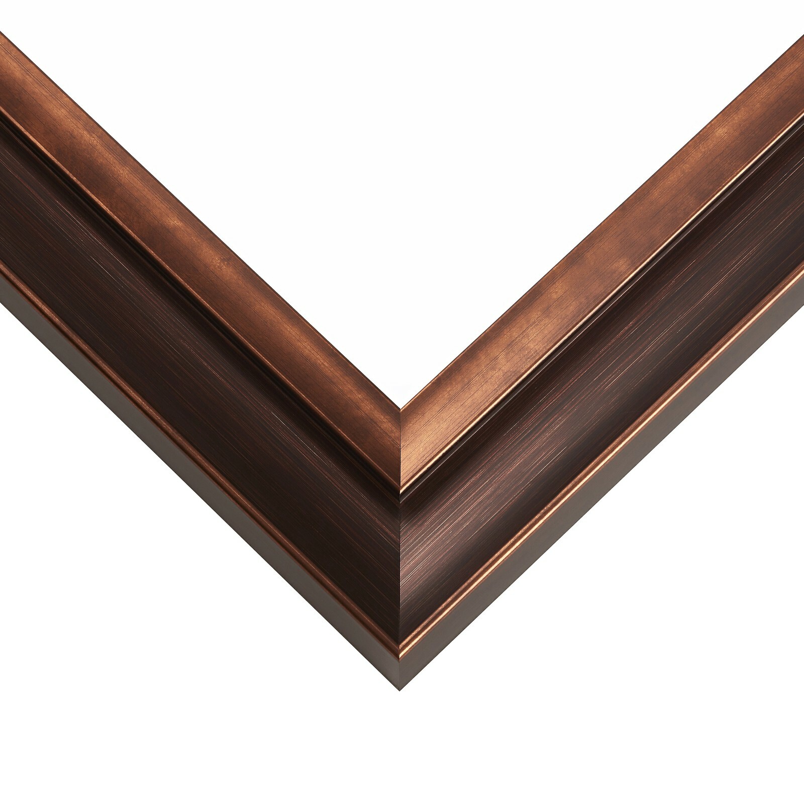 Craig Frames Ventura, 2″ Wide Distressed Brushed Bronze Picture Frame