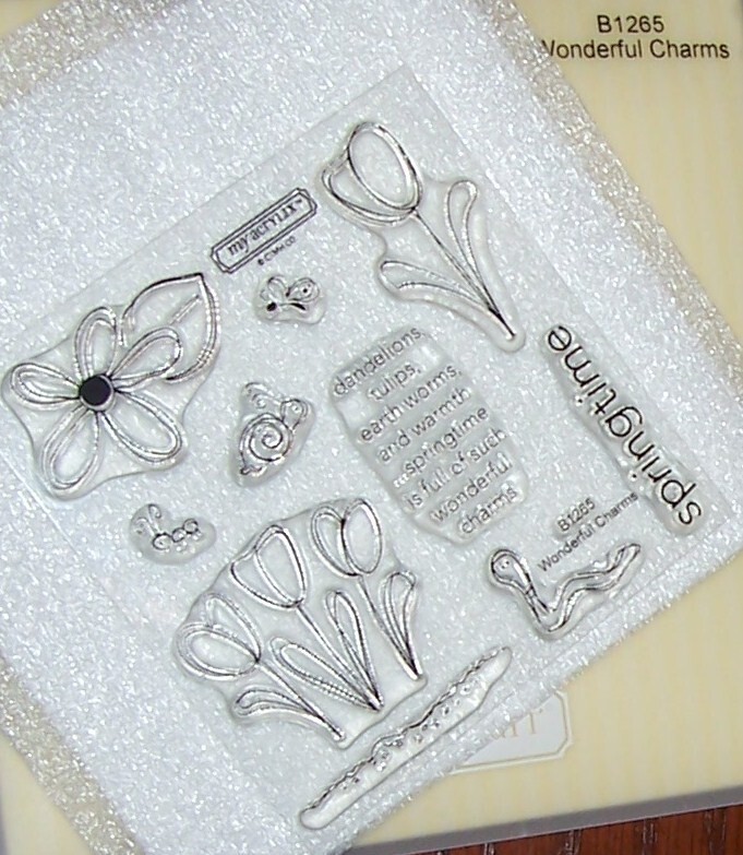 CTMH B1265 WONDERFUL CHARMS ~ dandelions, tulips, earthworms and warmth…SPRING