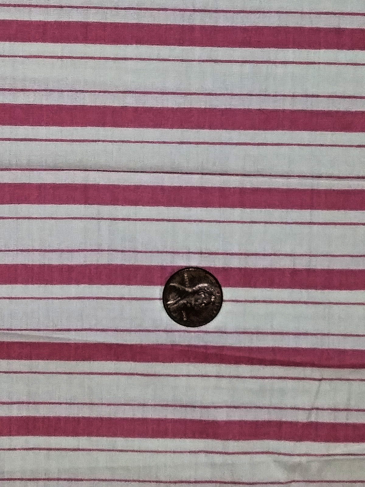 Fabric Pink and White Stripes 4 Yards Long x 40 in Wide Cotton Quilt Craft Sew