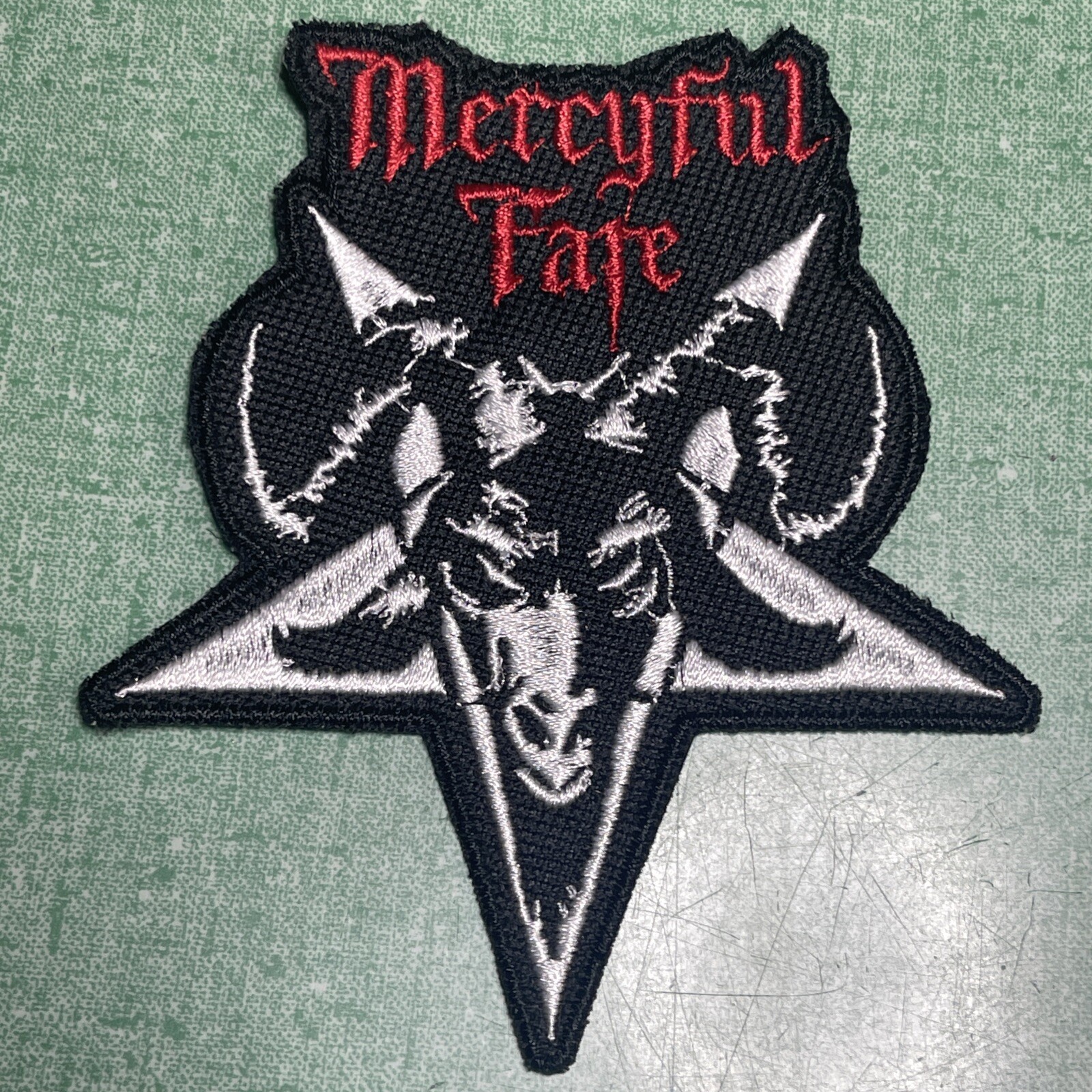 Merciful Fate Band Logo Embroidered Patch: Iron On, New, 4 X 4 1/2 Inches