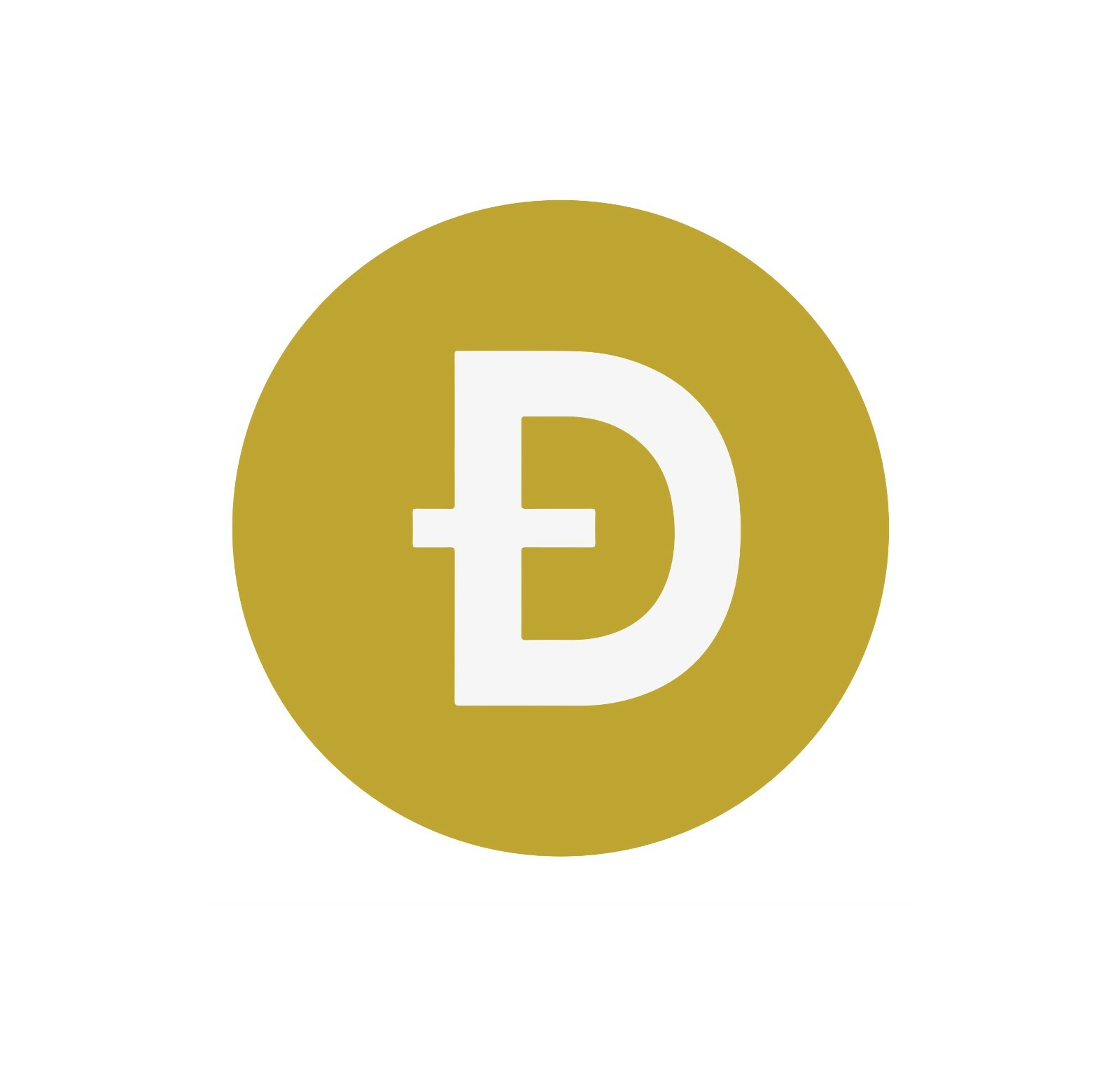 (NOT A PATCH) Dogecoin Logo Heat HTV Transfer Vinyl Heat Press Iron On