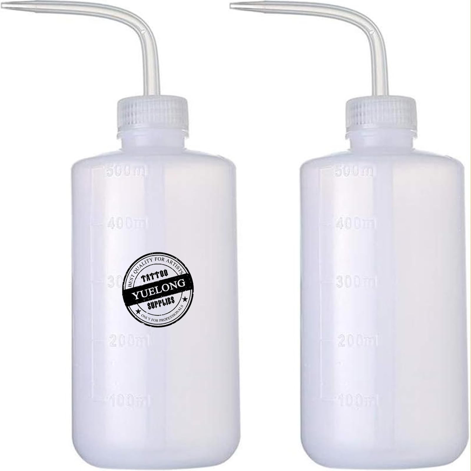 Plastic Squeeze Bottle,2Pcs Safety Wash Bottle 500ml Convenient Green Soap Su…