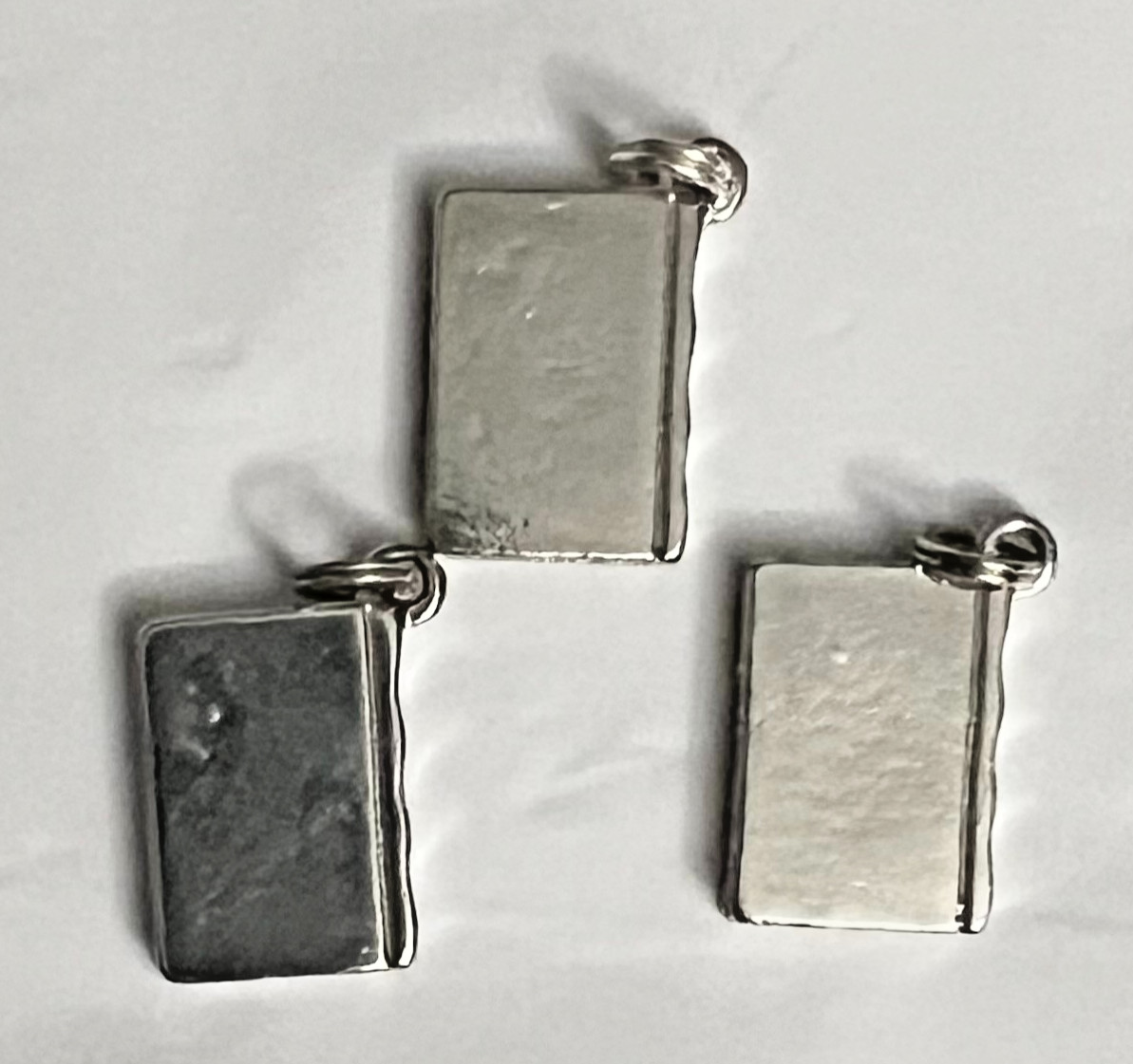 3 NEW CHARMS – silver-toned metal – BOOKS of JANE AUSTEN THEME! as pictured