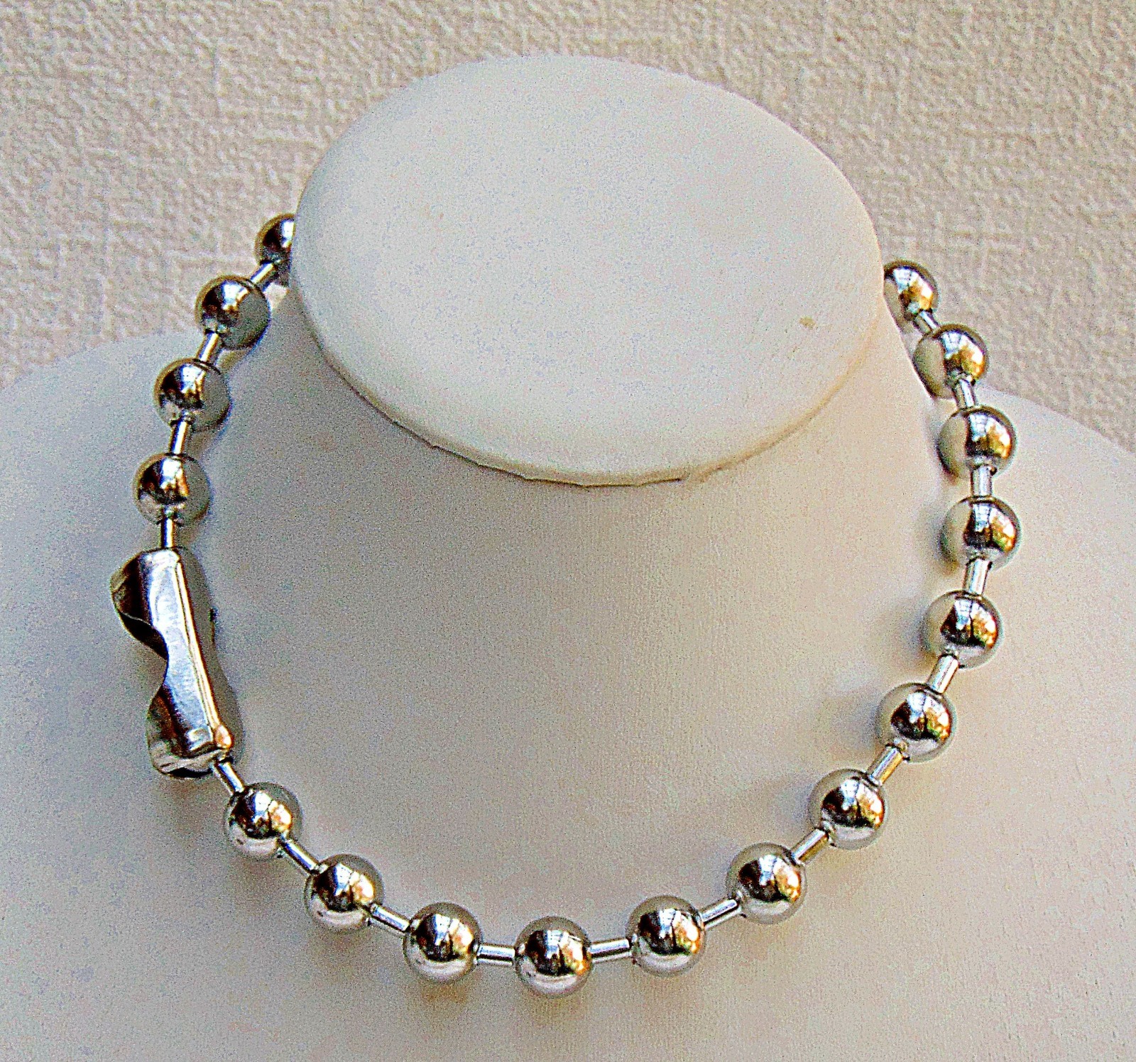 Chunky 12mm Stainless Steel Ball Chain Necklace Choker ~ Biker Goth Grunge Urban