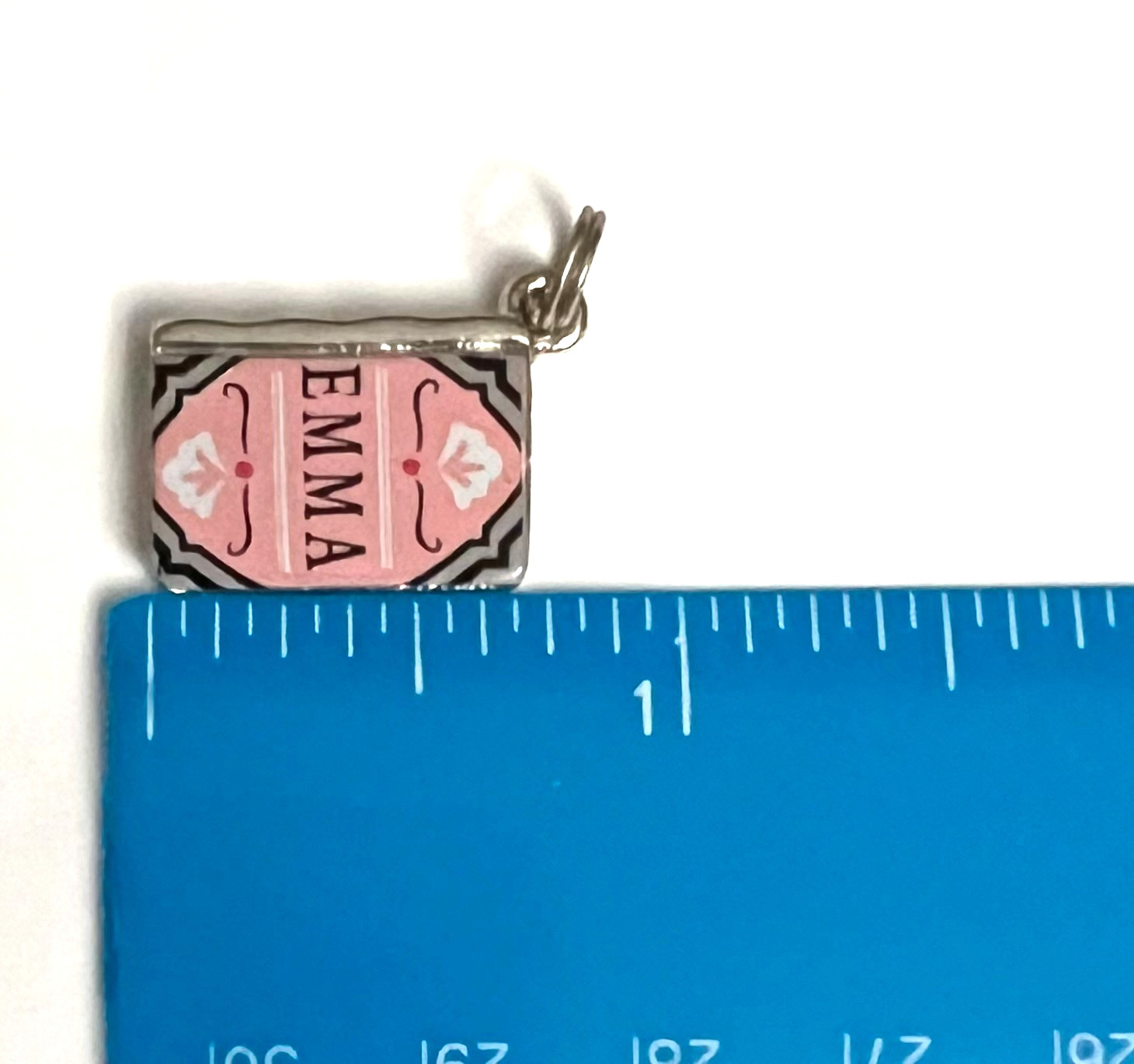 3 NEW CHARMS – silver-toned metal – BOOKS of JANE AUSTEN THEME! as pictured