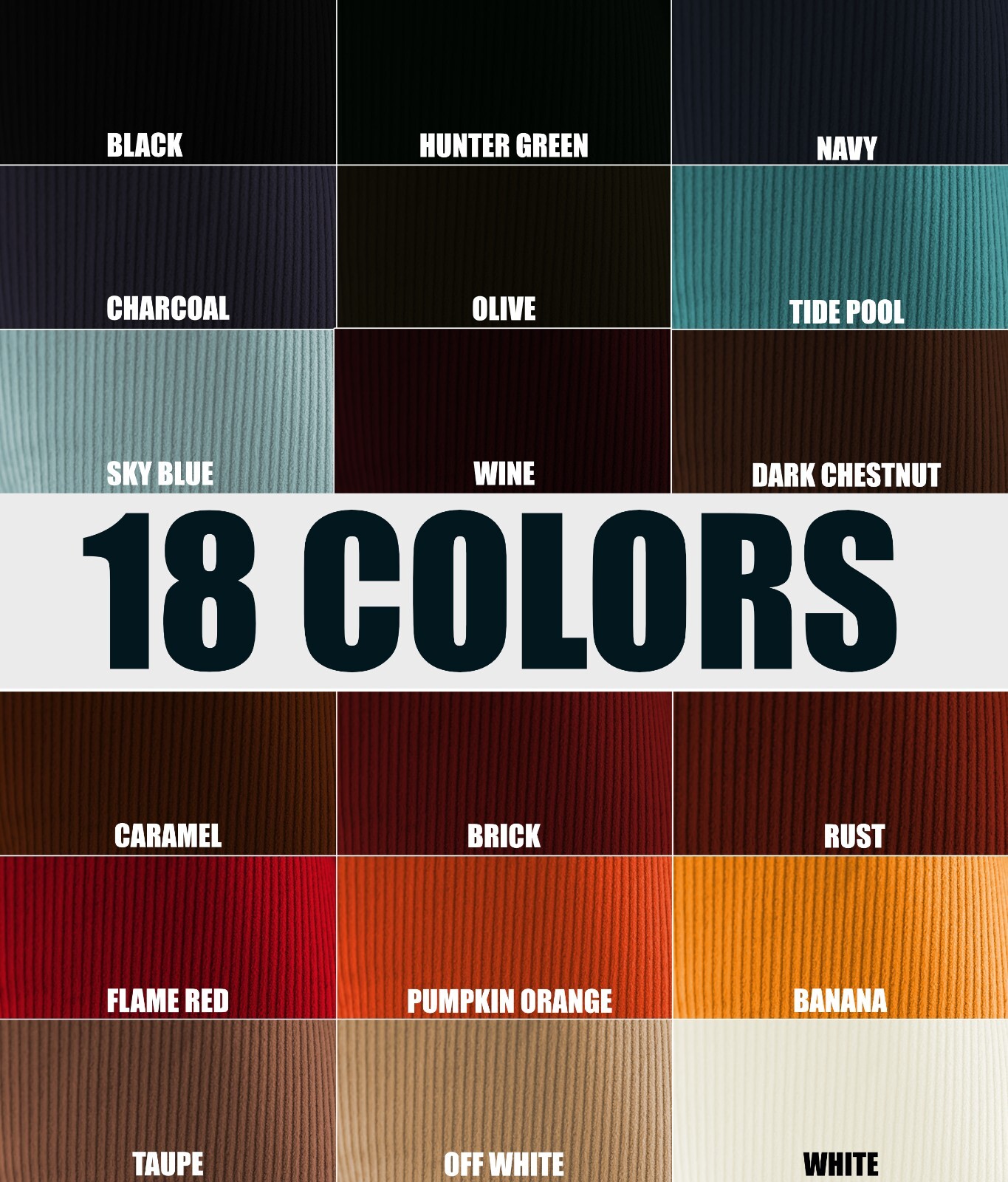 14 Wale Apparel Corduroy Fabric 280GSM Solid /Continuous Yard 58″W/100% Cotton
