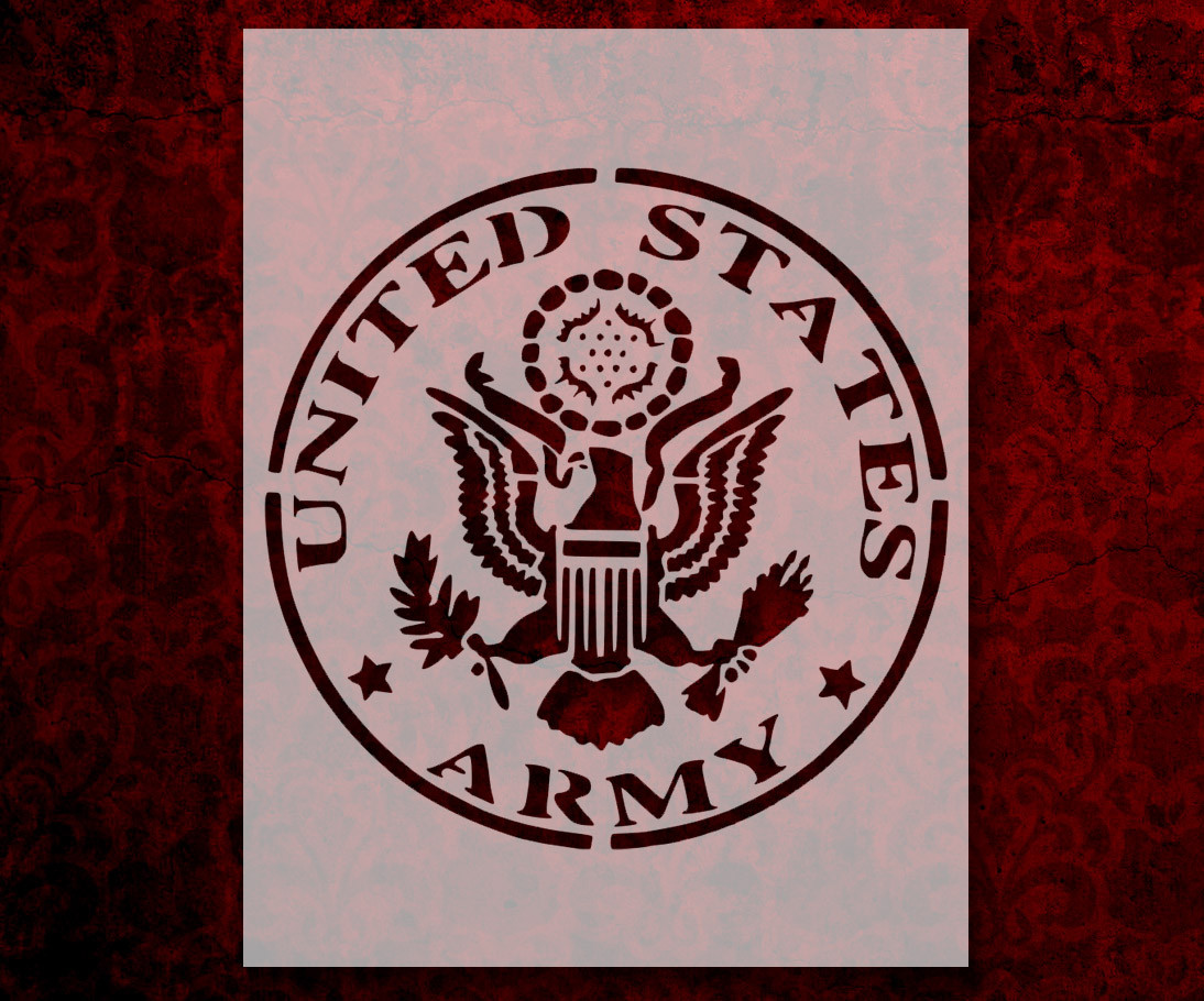 US U.S. United States Army 8.5″ x 11″ Custom Stencil FAST FREE SHIPPING (468)