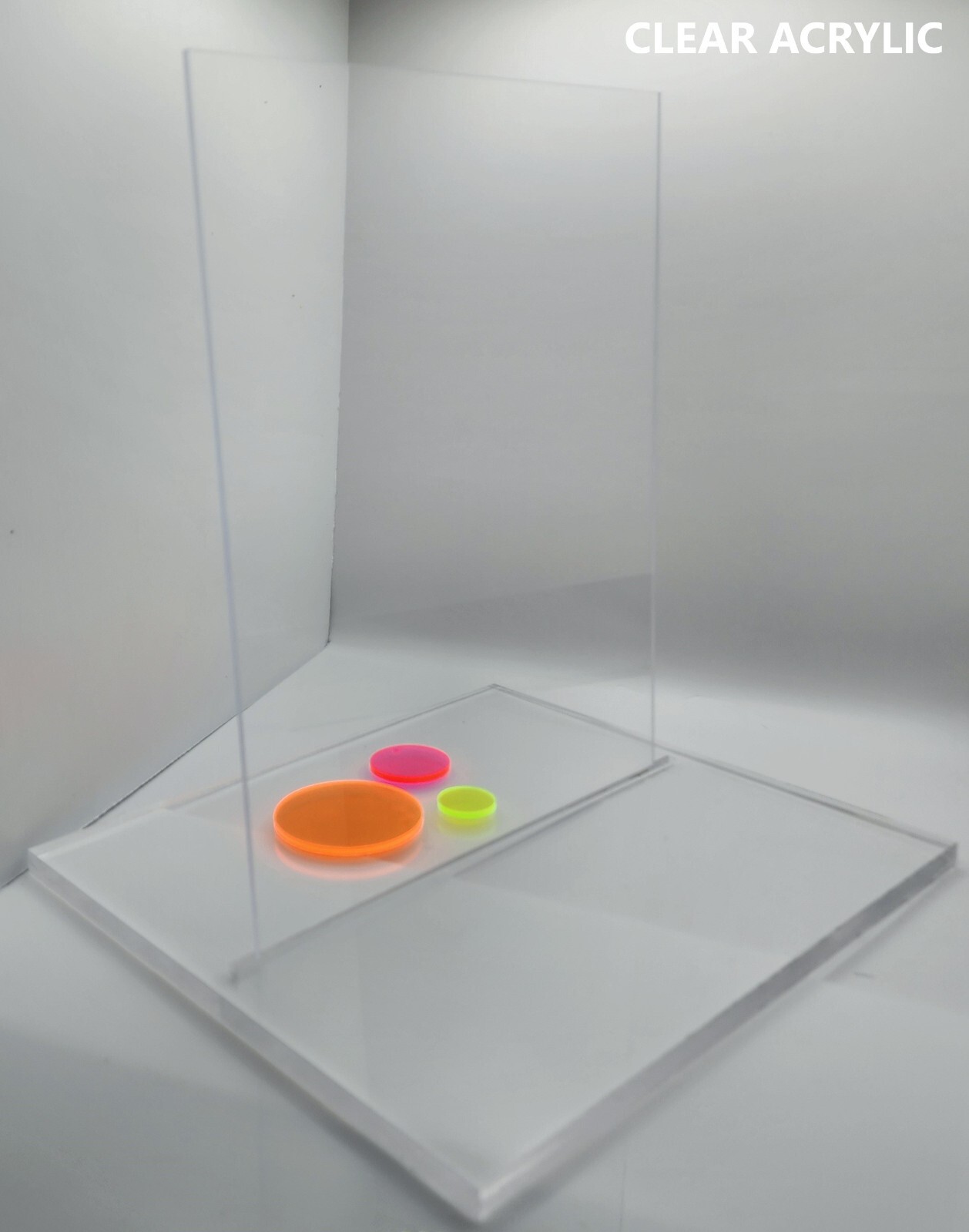 Acrylic Plexiglass Plastic Sheet – 1/16″ Thick – Clear – Pick Your Size