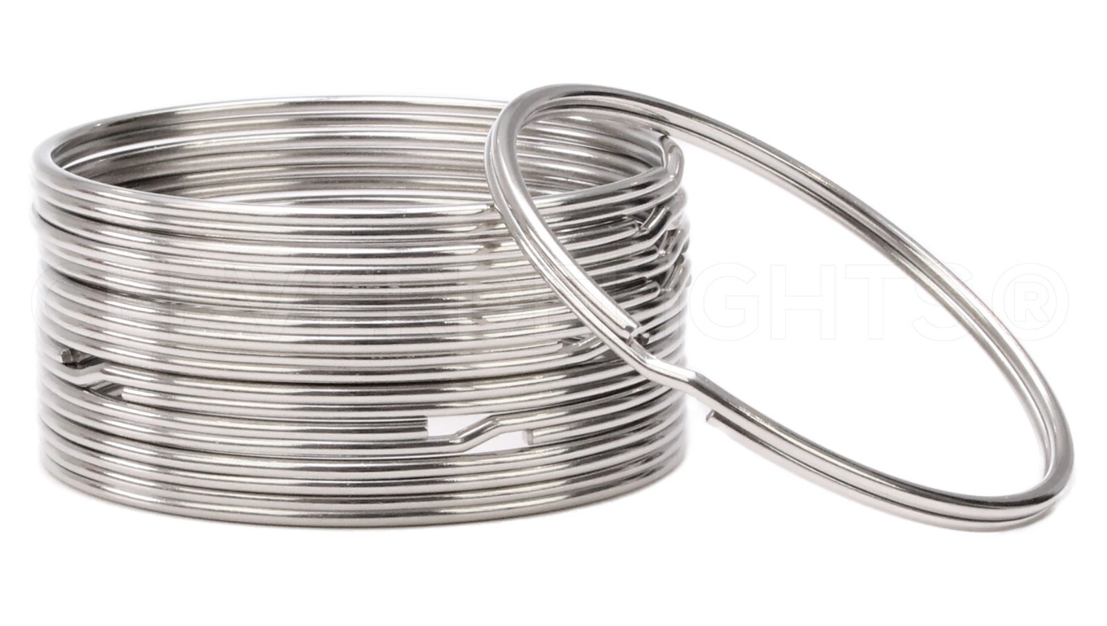 10 Pack – 3″ Key Rings – Heavy Duty Large Split Key Ring – 3 Inch Diameter