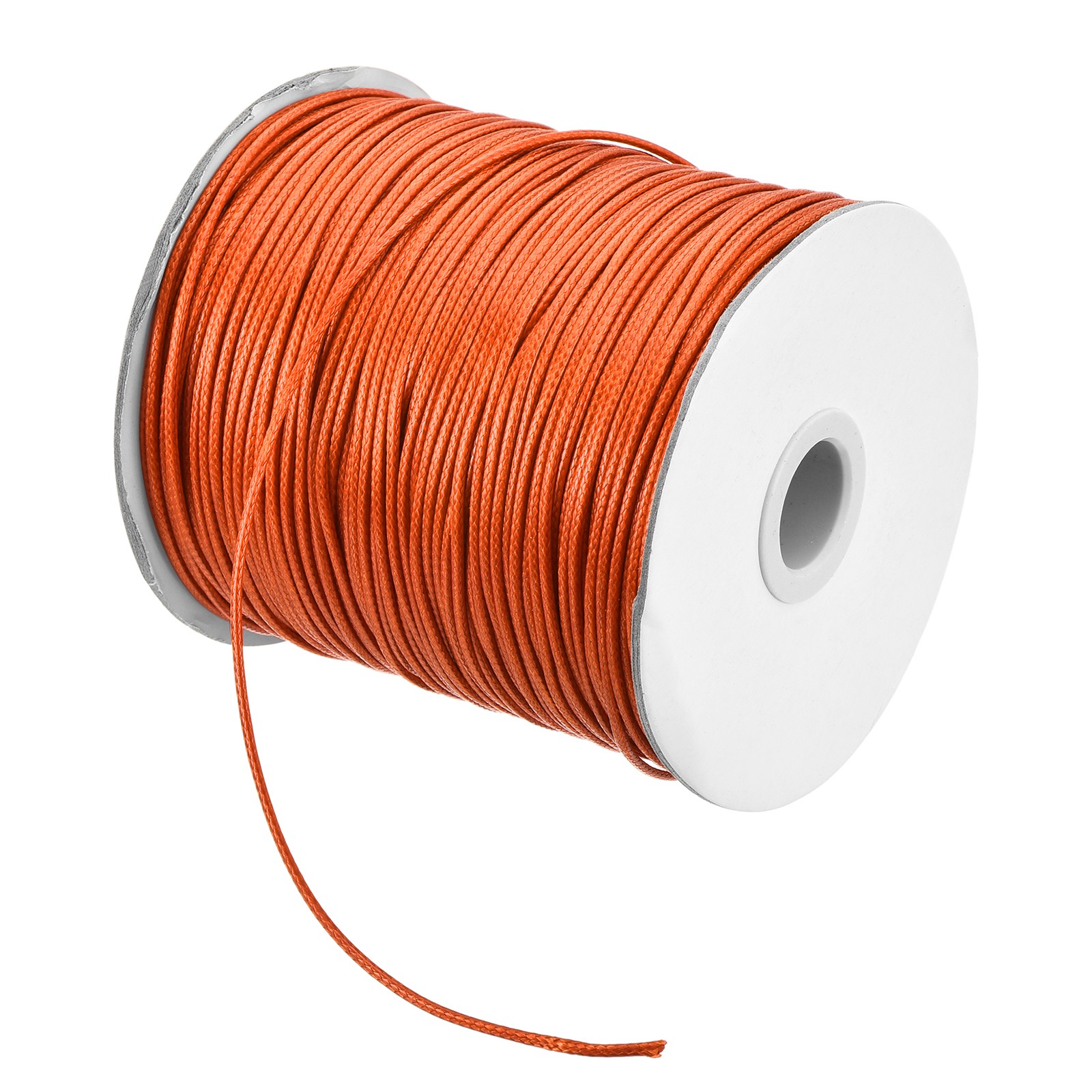 Orange 1.5mm Waxed Cord 175 Yard Wax Bead Thread String for Jewelry Making