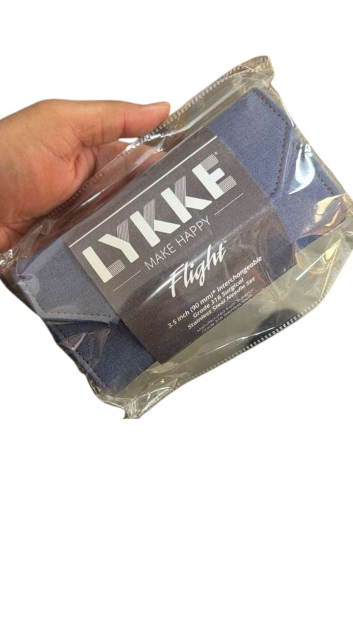 Lykke Flight 3.5 Inch Interchangeable Needle Set Blue Denim Case Free Shipping