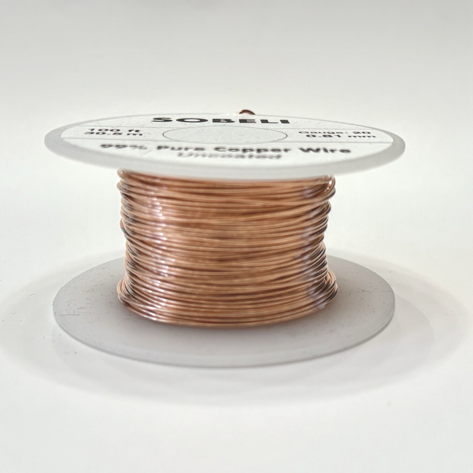 200ft Copper Wire Gauge 24 For Jewelry Or Electroculture Garden. Uncoated