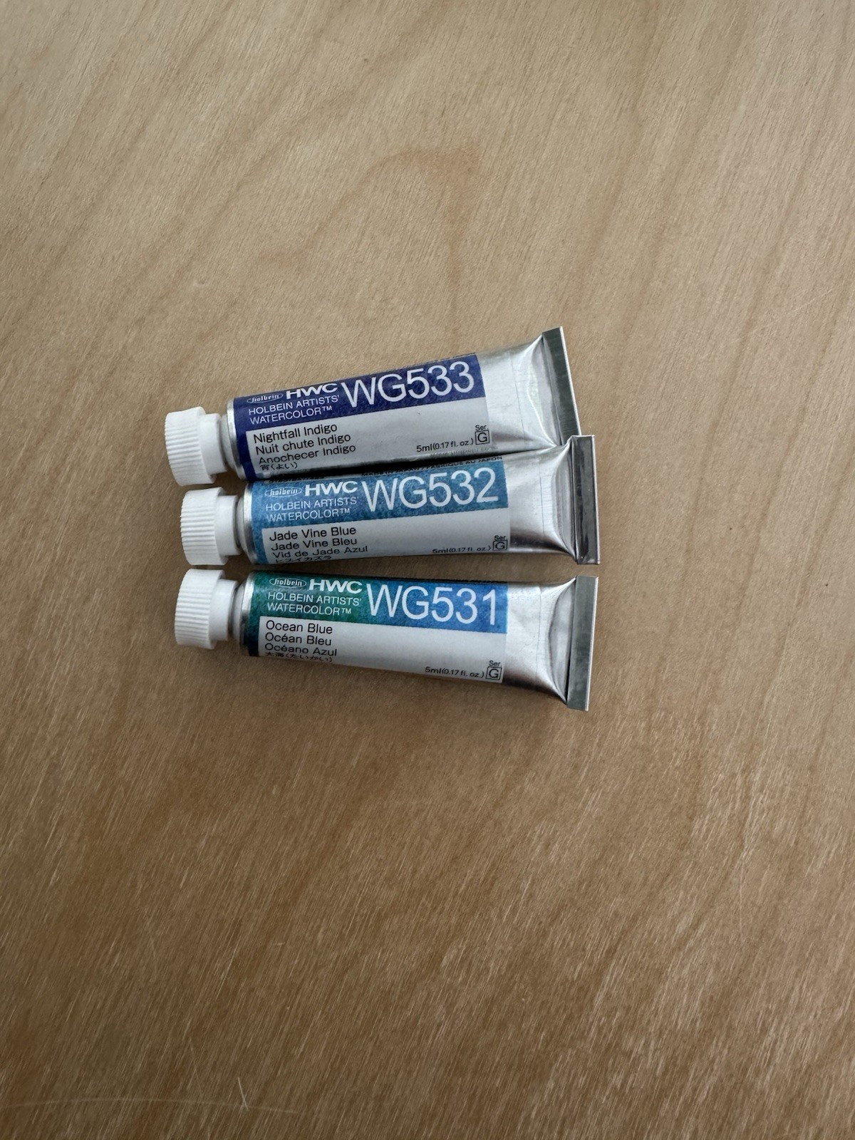 Holbein Granulating Watercolor 3 5ml Tubes New