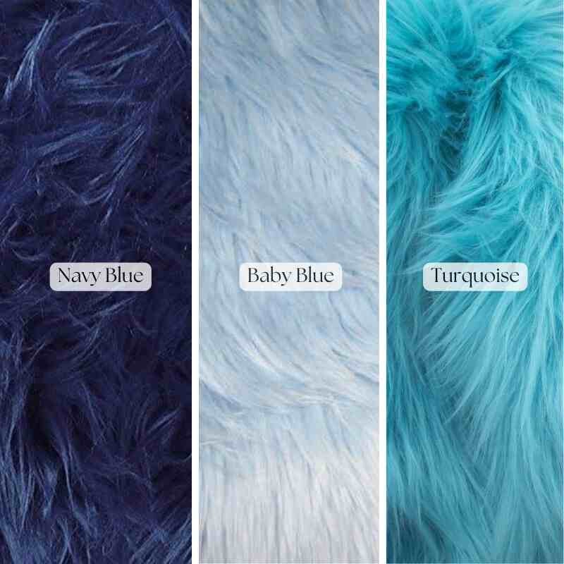 Fluffy Shaggy Faux Fur Fabric by Yard – 60″ Wide Soft Long Pile for Décor