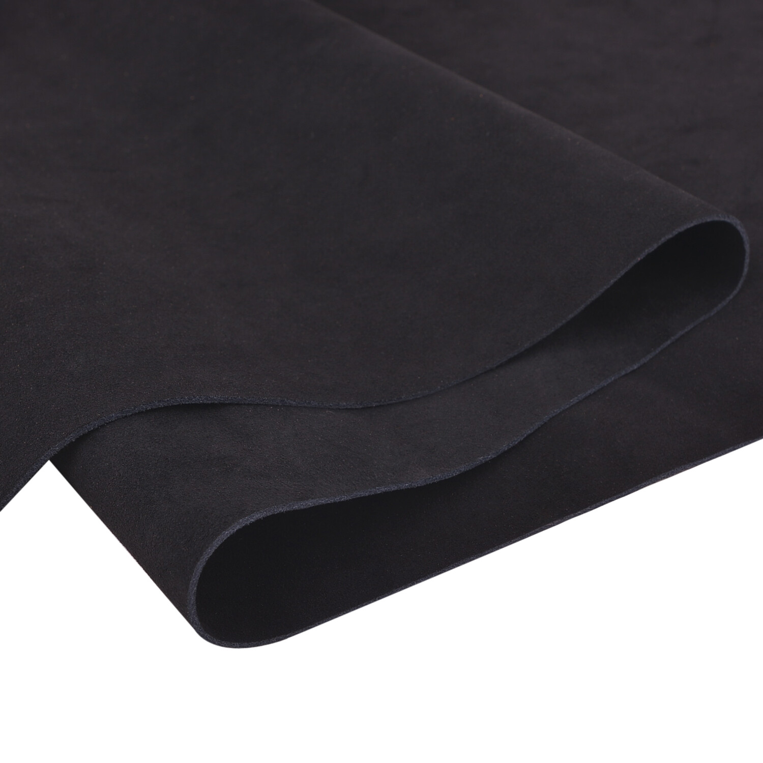 Soft Suede Leather Pieces Cow Hide Premium Split Leather 5/6oz Black & Brown