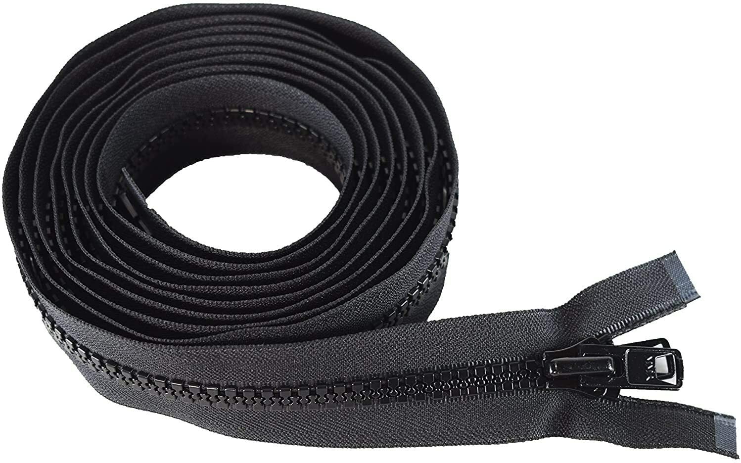 YKK Zipper #10 Molded Separates Bottom, Marine Grade Metal Tab Slider 6″ – 130″