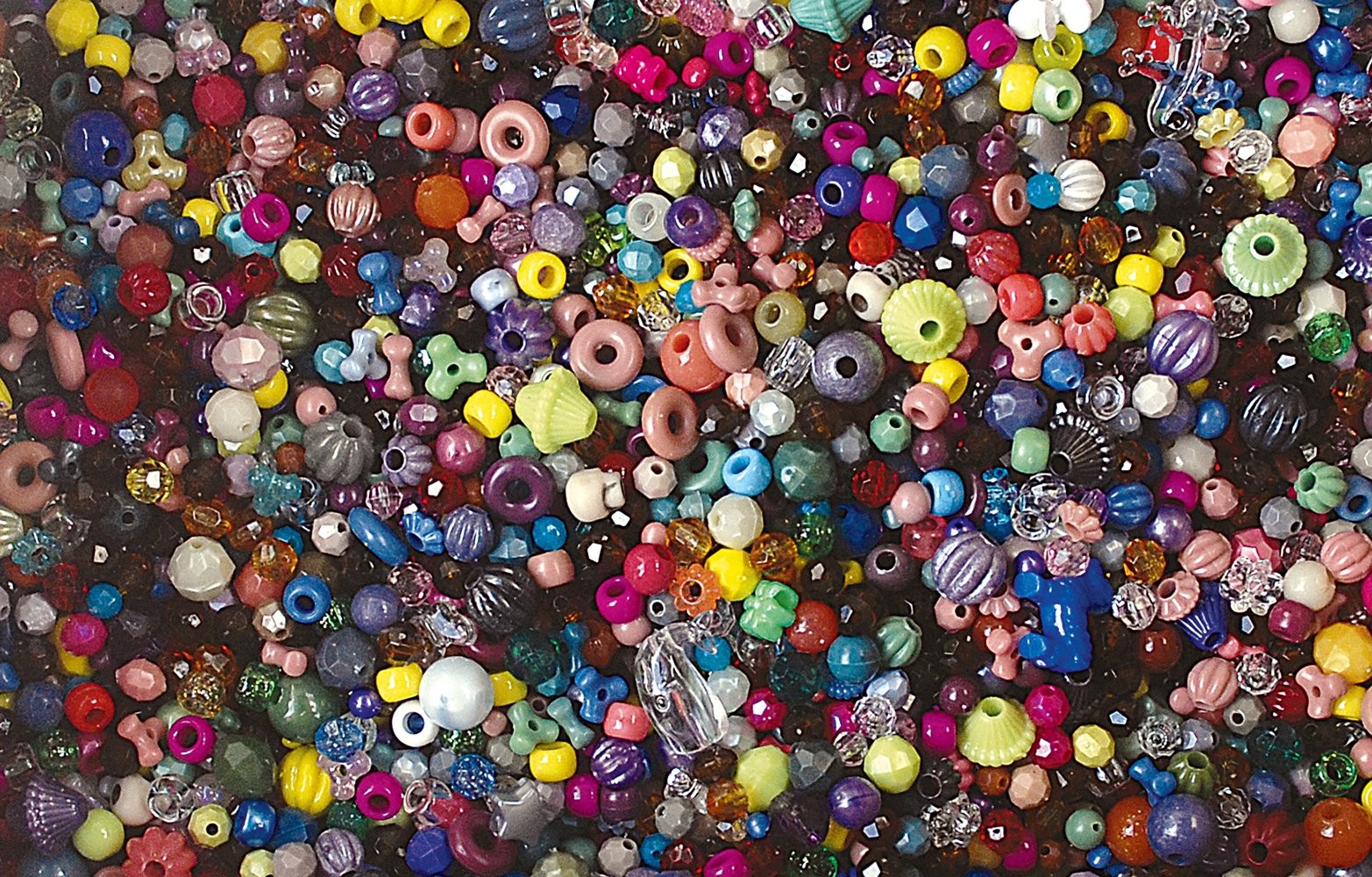 The Beadery Bonanza 5LB of Mixed Craft Beads, Sizes, Multicolor