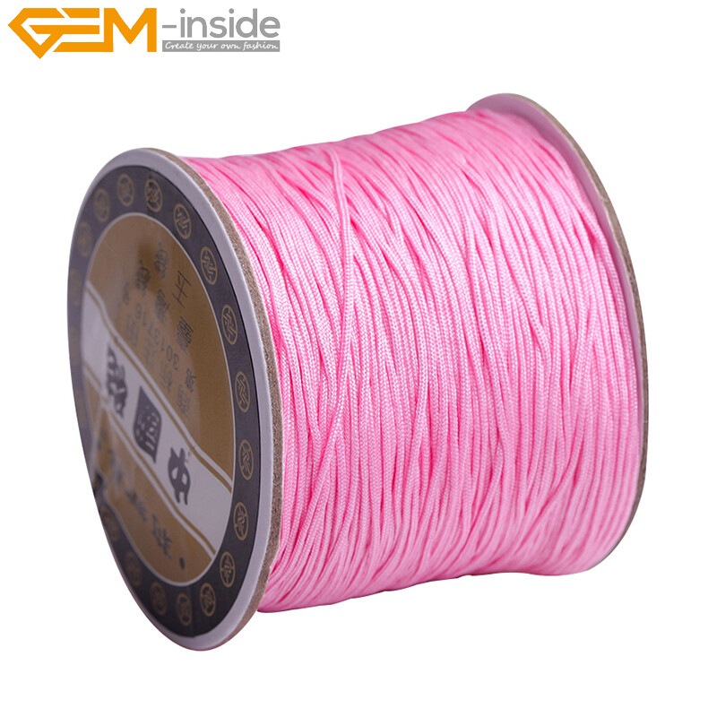 120 Meters Nylon Thread Delicate Strings Knotting Line for Jewelry Craft 0.8mm