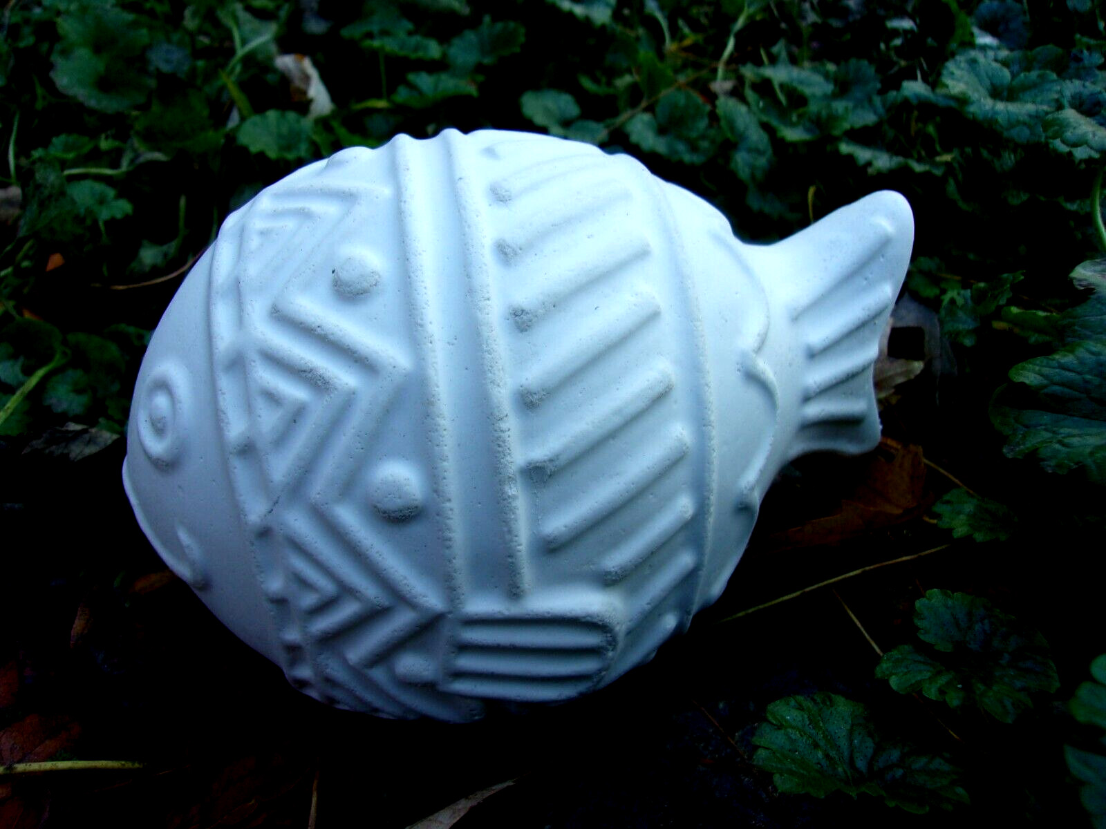 Fat fish latex mold plaster concrete rubber casting mould 6″ L x 4″W x 3.5″H.