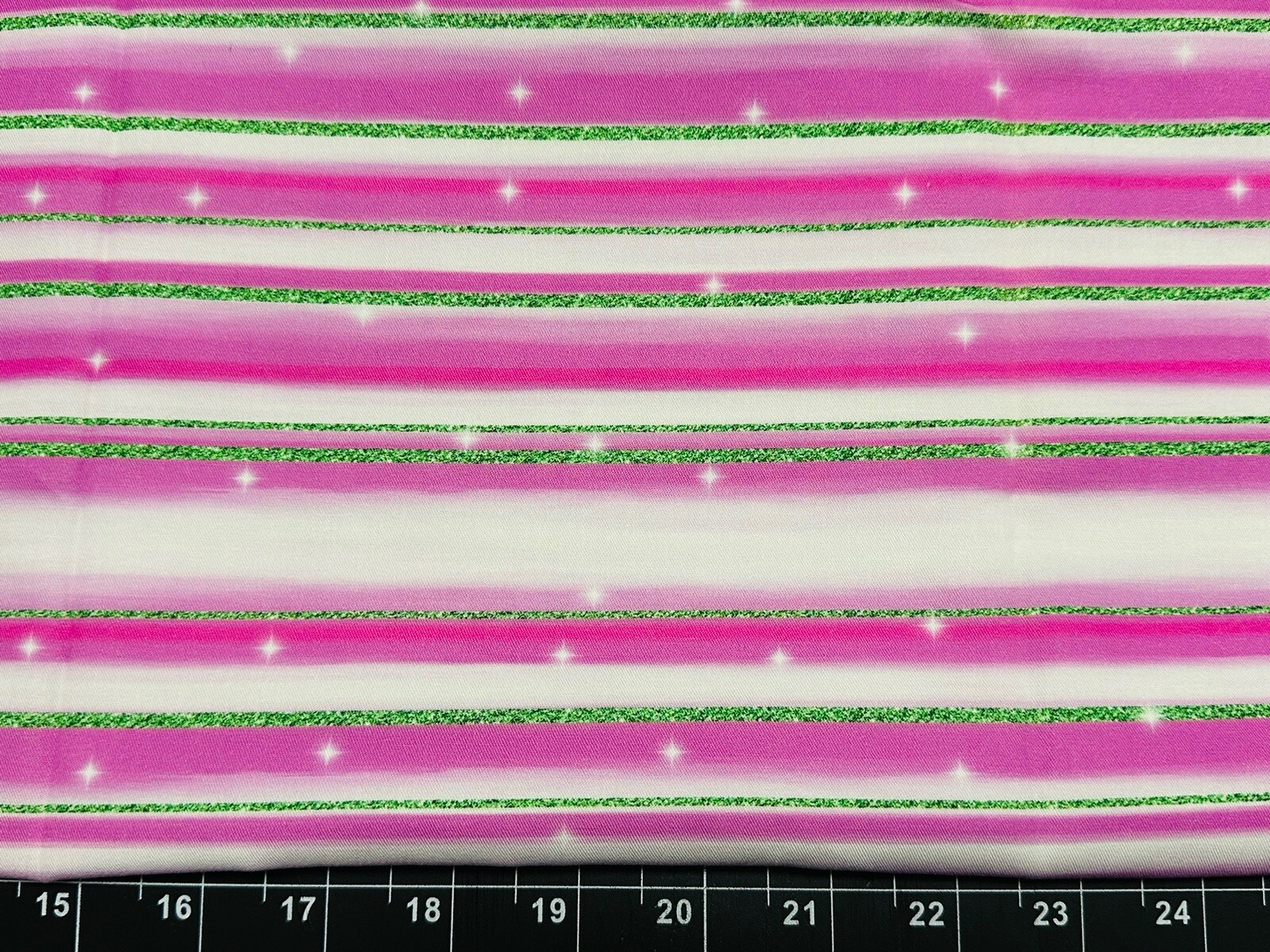 Tina Scrap 9″x21″ Stripe Custom Lines Easter Christmas Pink Star FABRIC COTTON