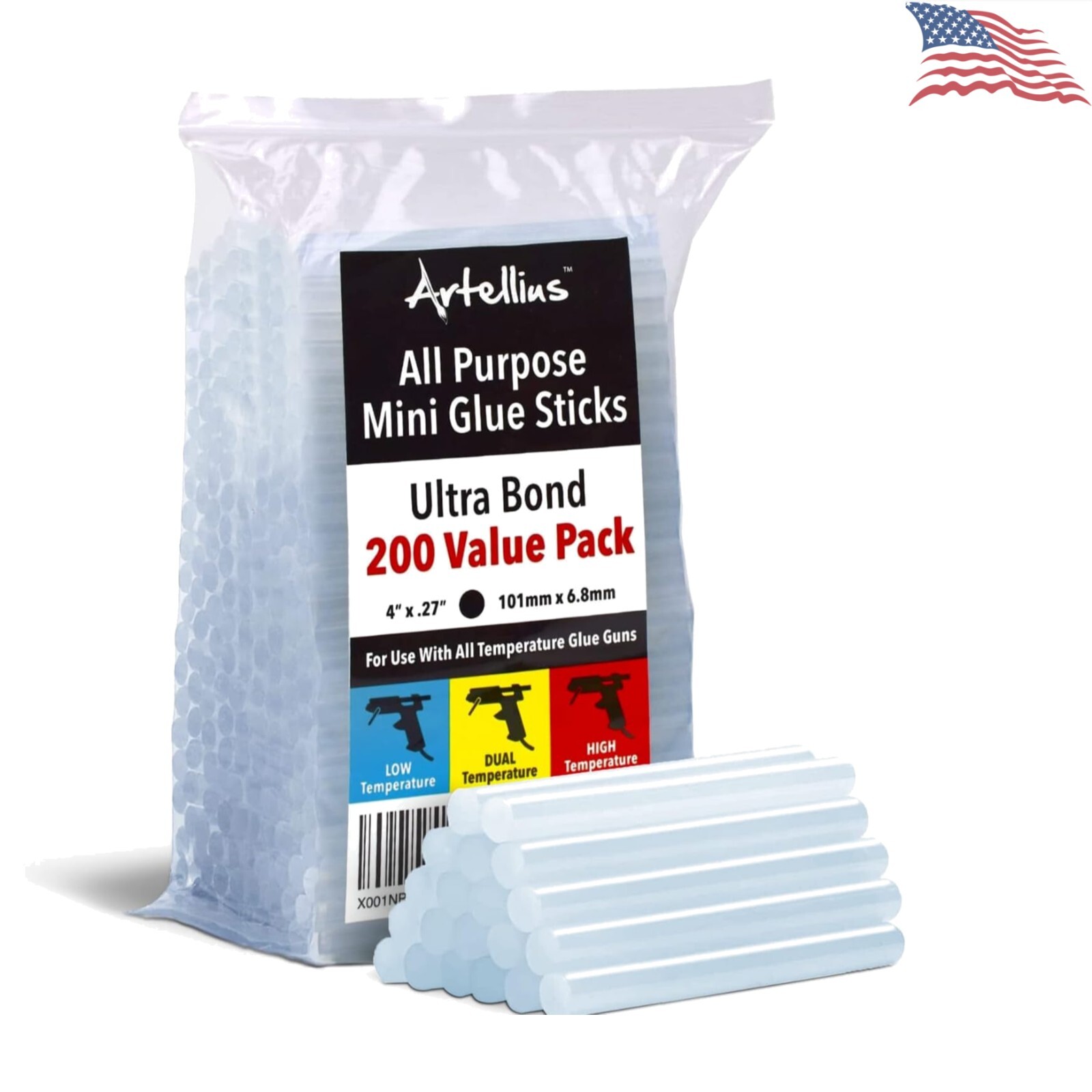 200 Pack Mini Hot Glue Sticks – DIY Projects – Budget-Friendly – Money Back