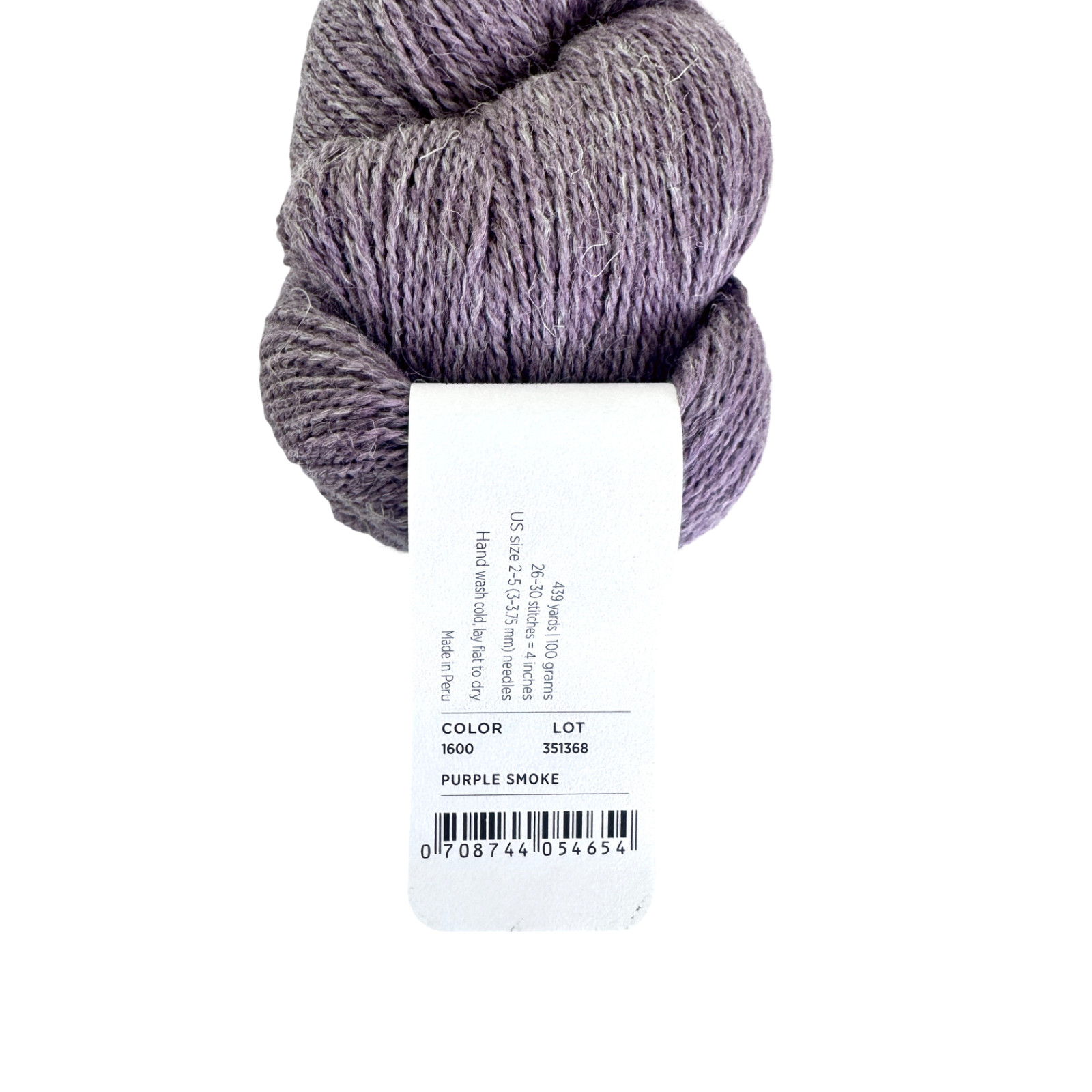 PURL SOHO Linen Quill Yarn Purple Smoke #1600 Wool Alpaca Linen 100g Skein *NEW