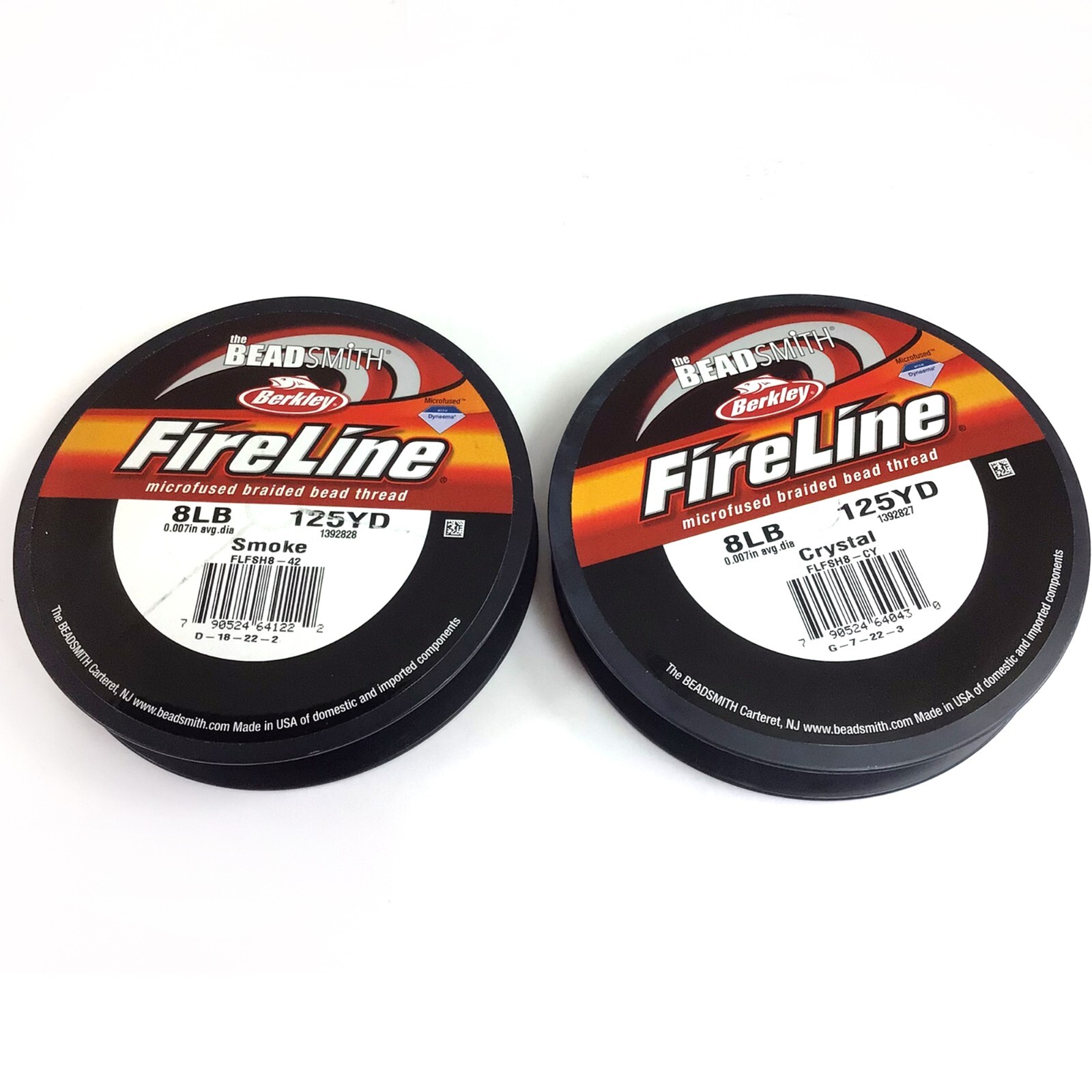 FireLine Beading Thread 8LB Crystal Smoke Black Beadsmith 15YD 50 125 yard/spool