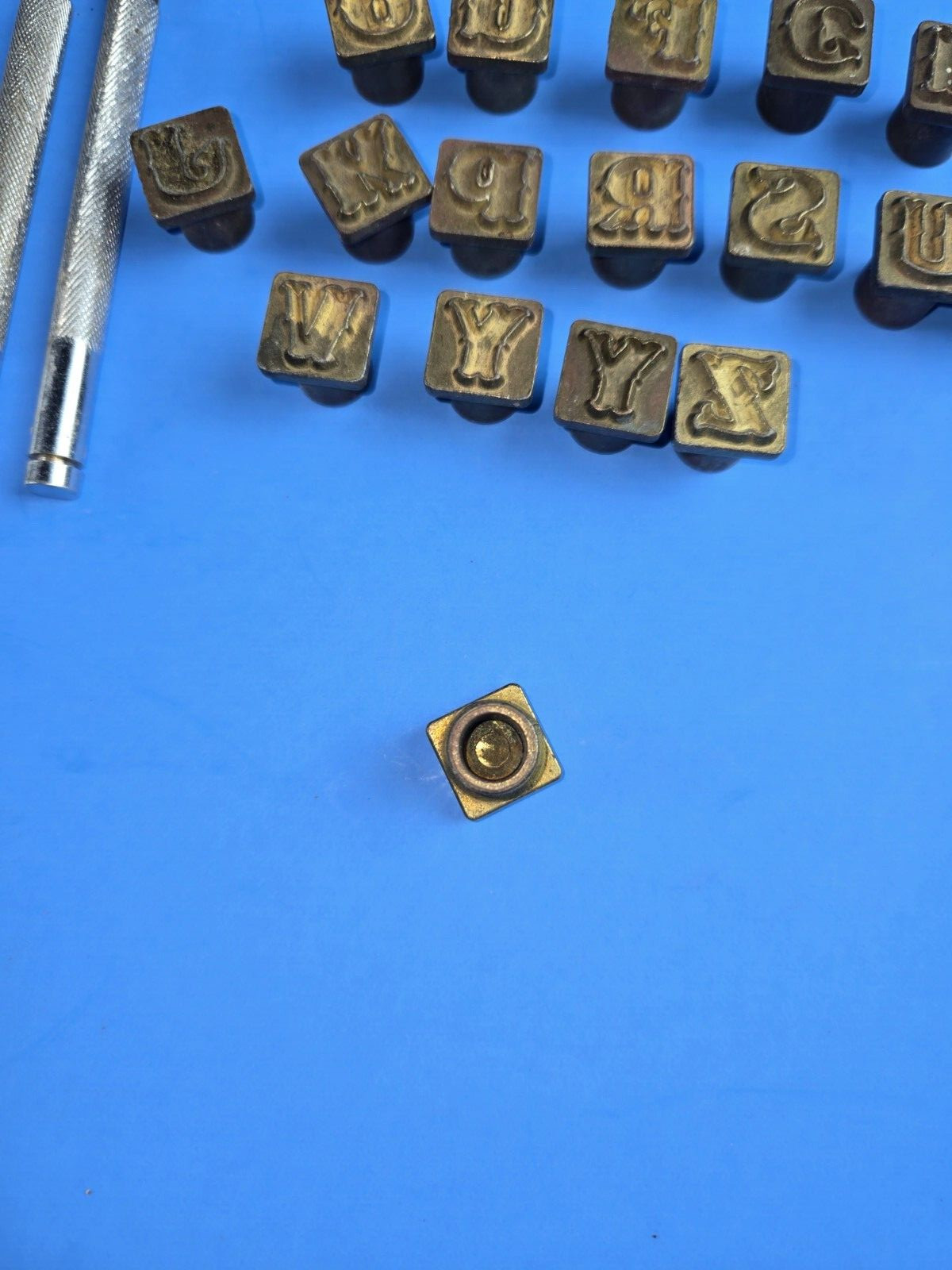 CRAFTOOL Leather Stamping Tool Punch & Stamps. (Used). LOT OF 45
