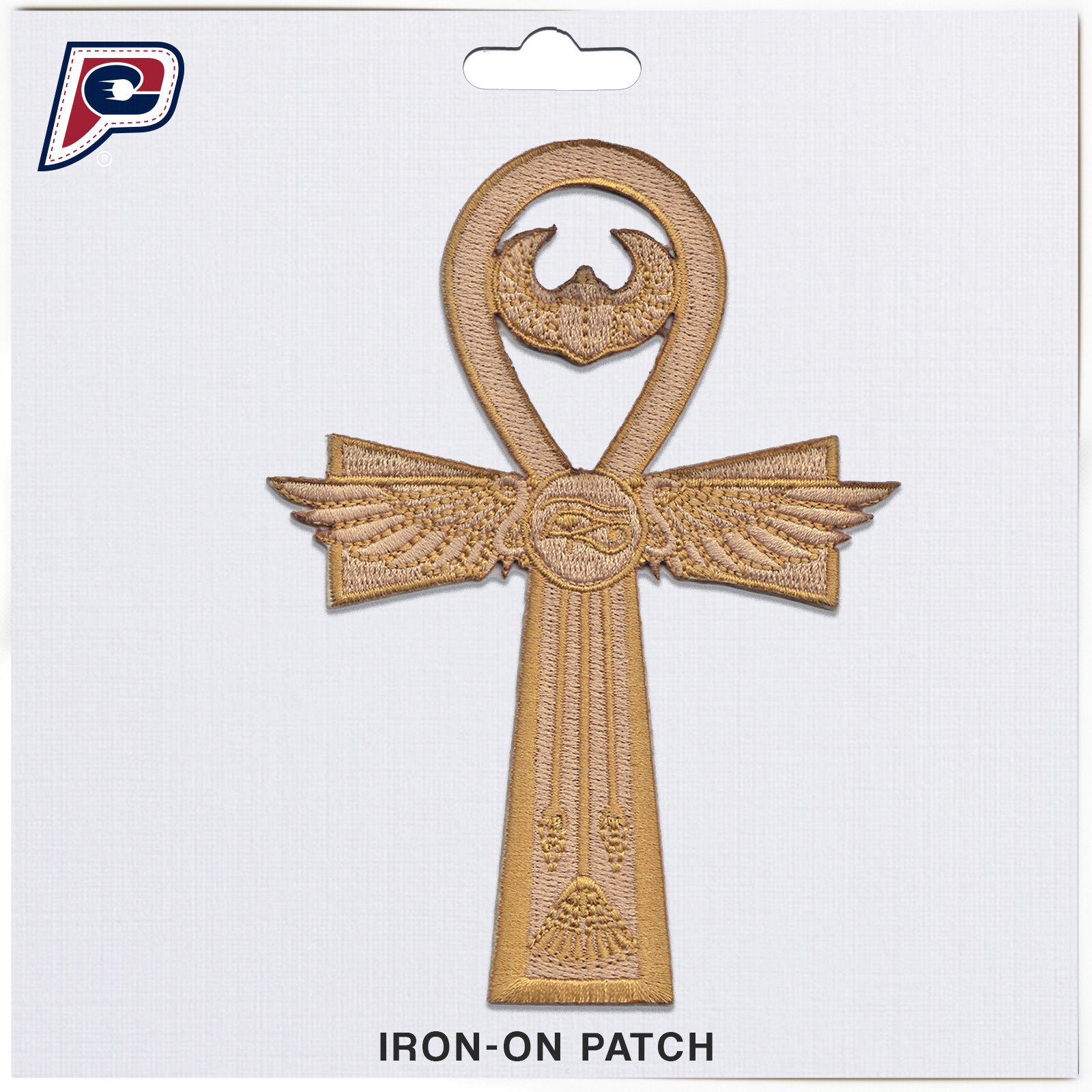 Ankh Egyptian Cross Sign Logo Embroidered Iron On Patch