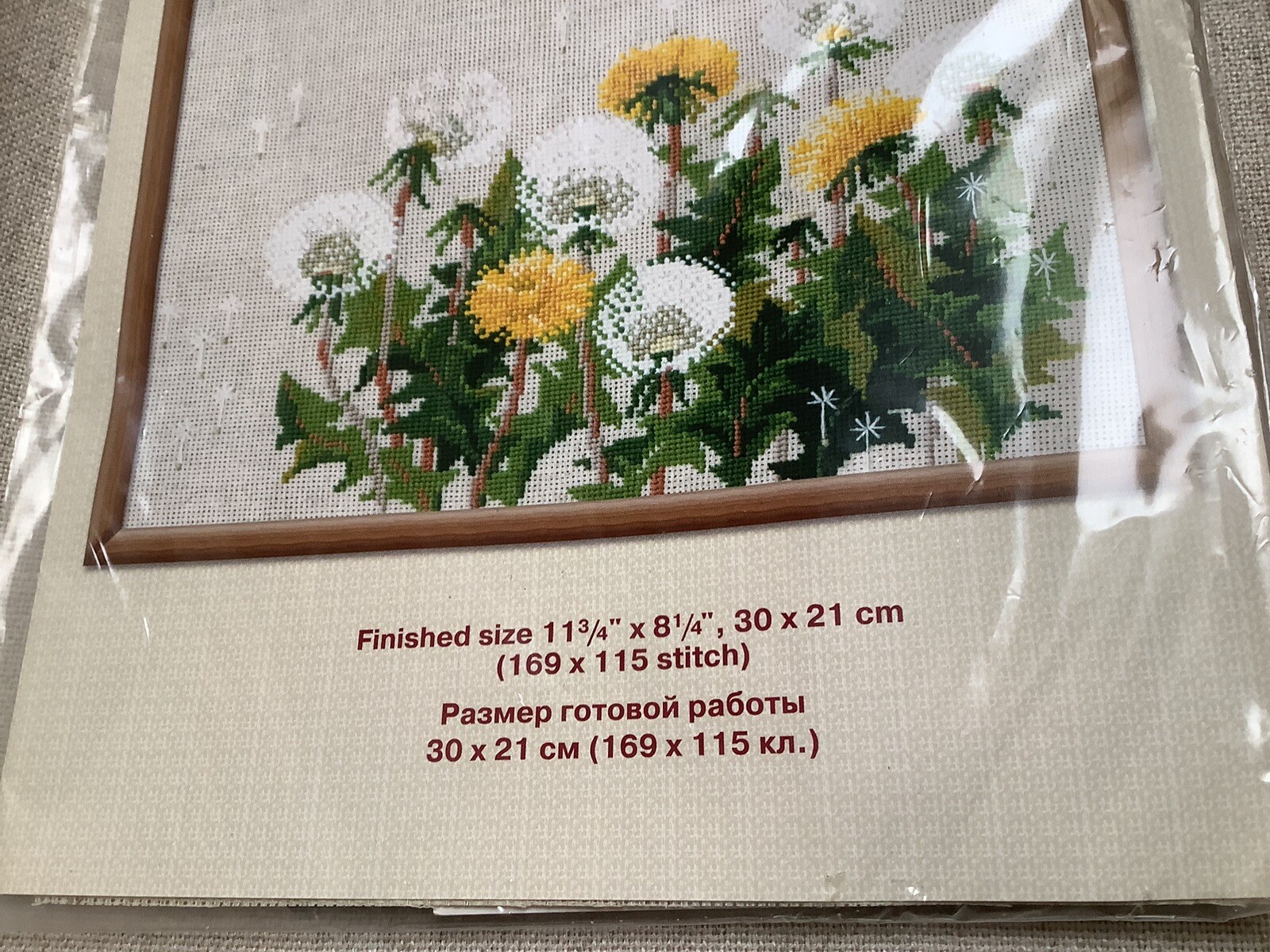 RIOLIS Cross Stitch Kit Dandelions # 807 New Sealed 11 3/4 x 8 1/4”