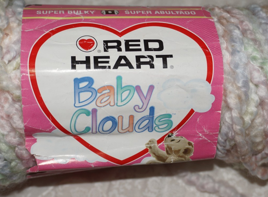 4 Skeins, Red Heart Soft Baby/Baby Cloud/ Pastel Ombre & Alize Bebe Acrylic Yarn