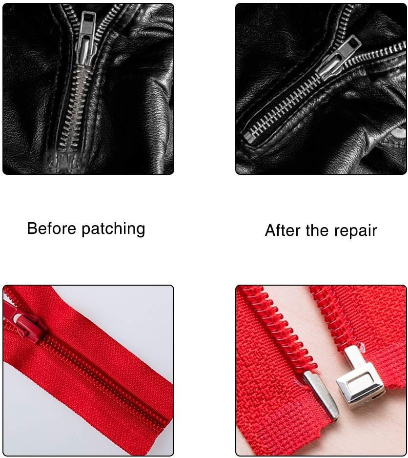 24 Pcs Metal Zipper Latch Slider Retainer 3 Color #3#5#8#10 Insertion Pin Zipper