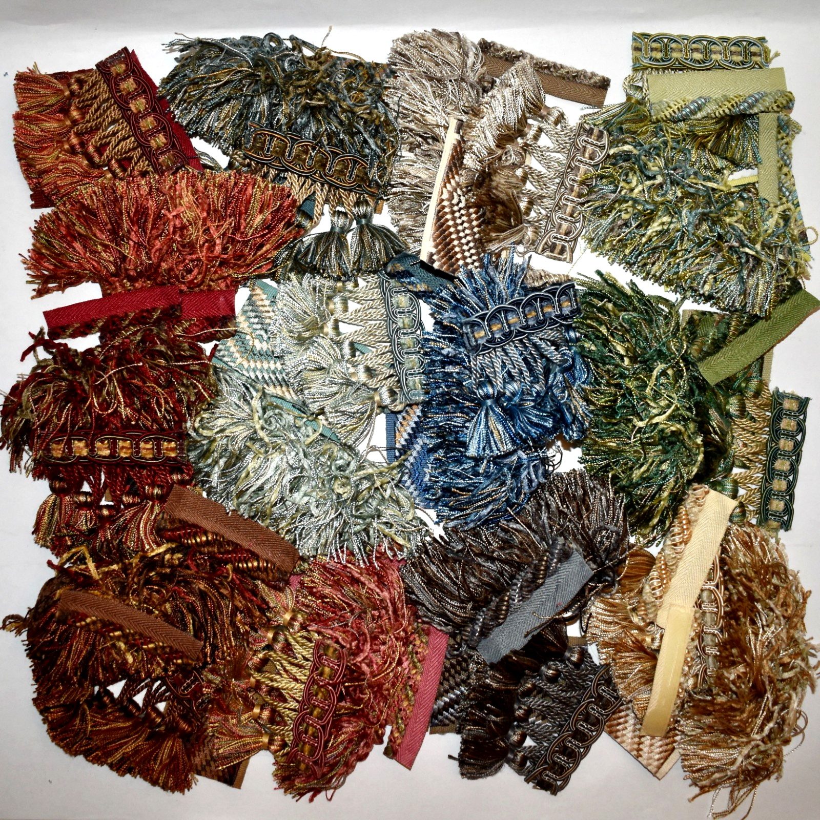 LOT 60 Pieces TRIM SAMPLES Trend BOUNTIFUL COLLECTION Tassel Fringe Tape Cord