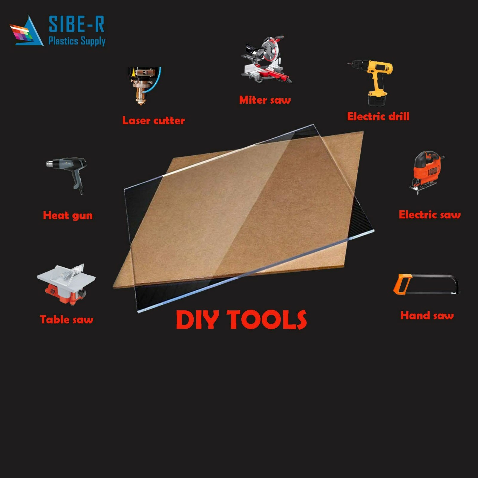 CLEAR ACRYLIC PLEXIGLASS 1/8″ PLASTIC SHEET PICK YOUR SIZE ^