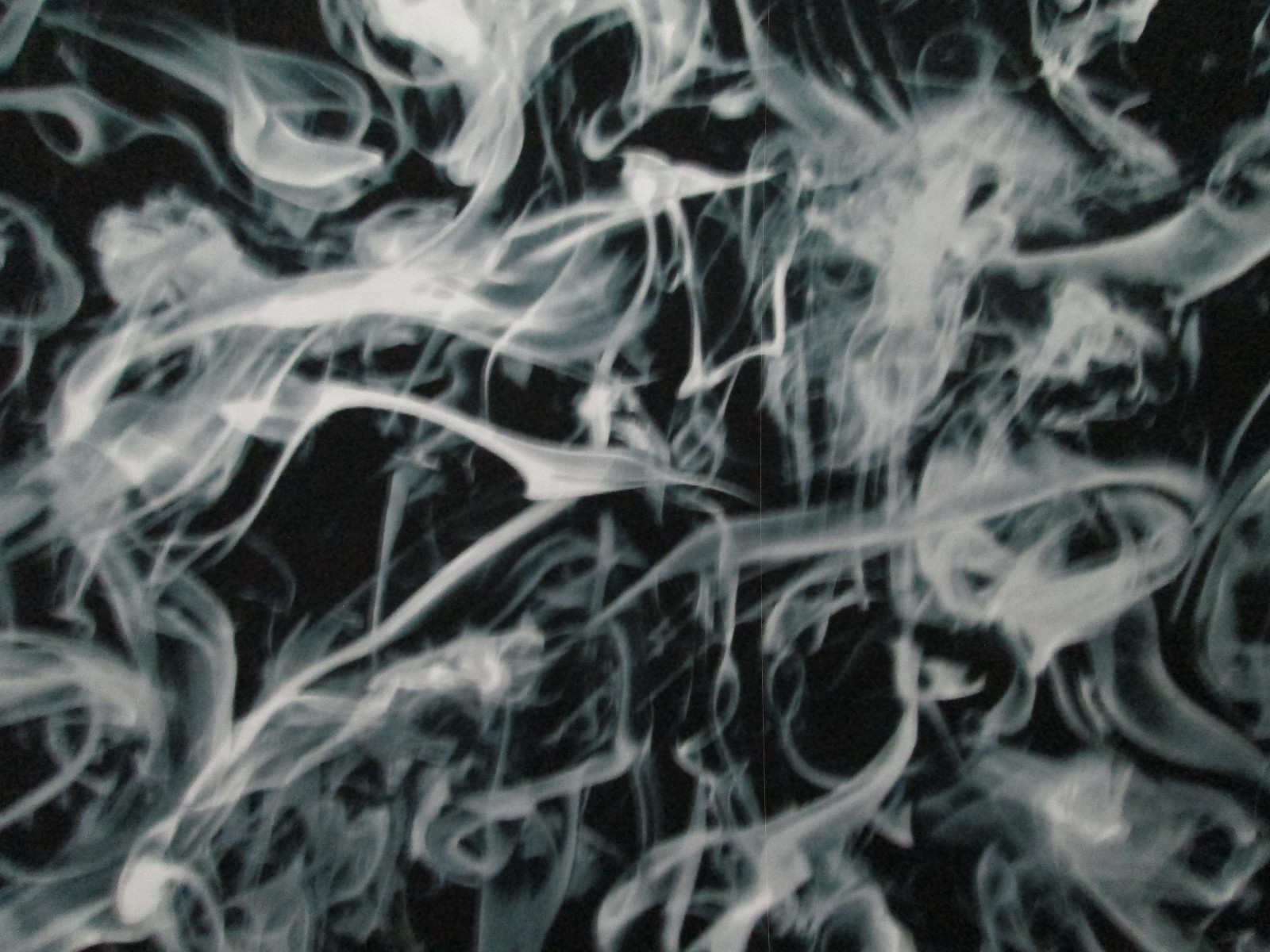 SMOKE FIRE BLACK GRAY WHITE COTTON FABRIC FQ